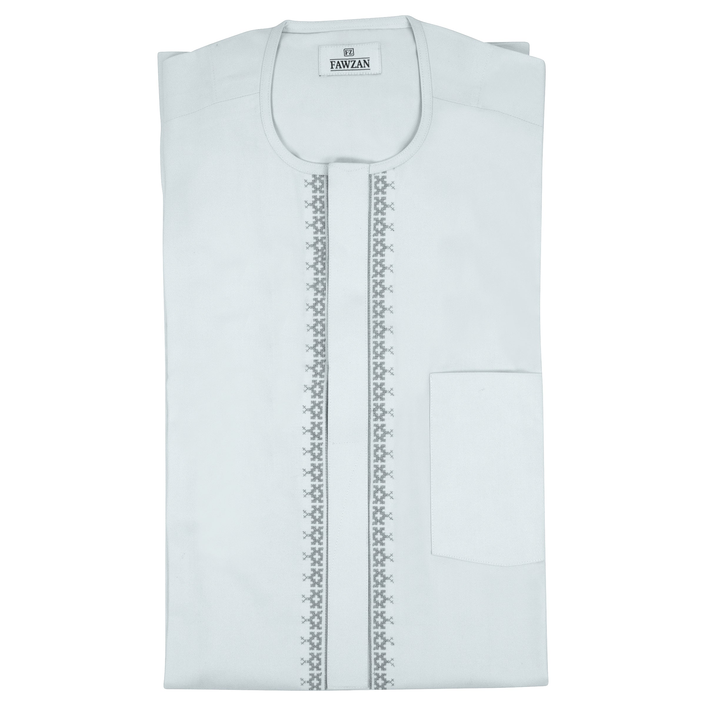 FAWZAN Sky Blue Kaftan Set #Design_D017