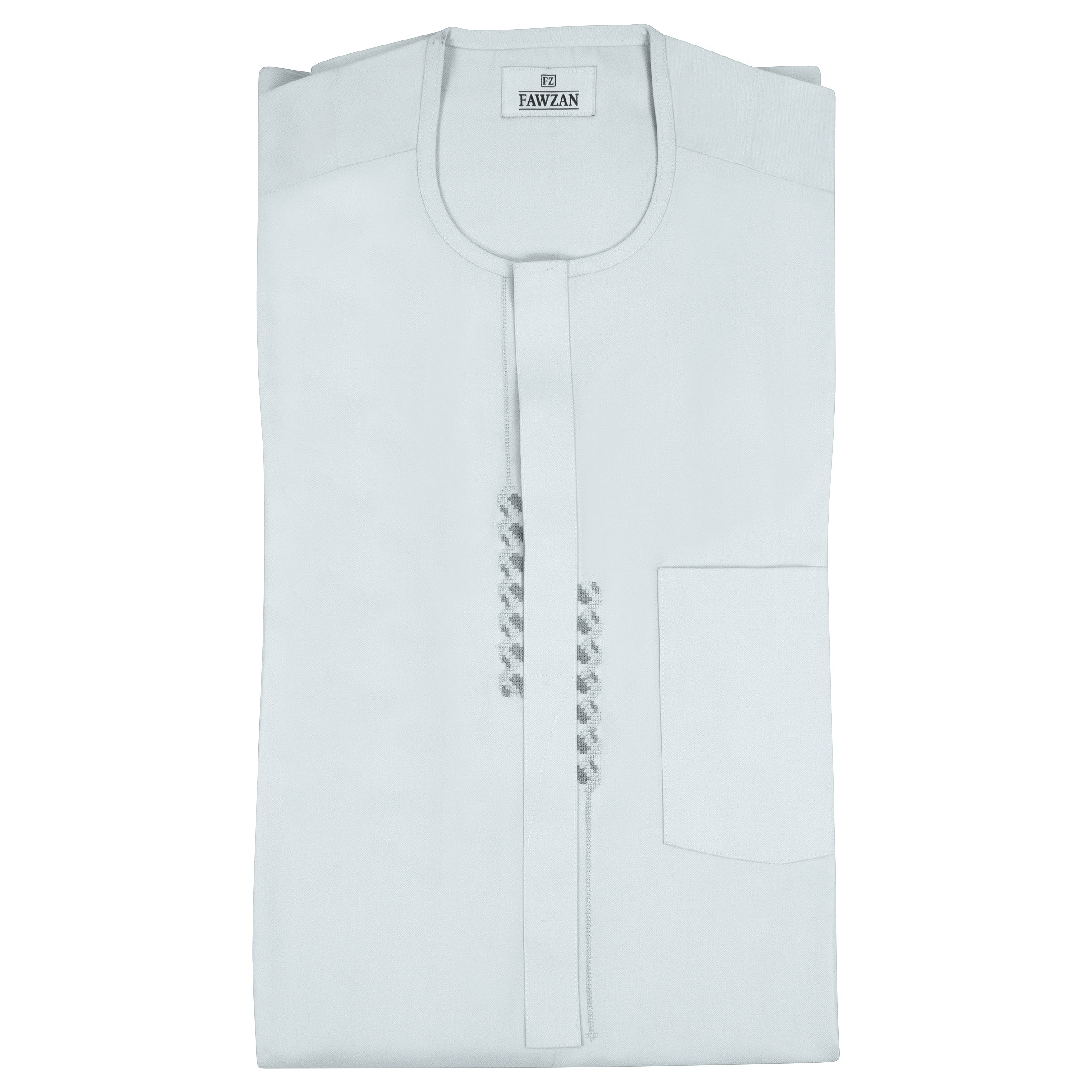 FAWZAN Sky Blue Kaftan Set #Design_D019