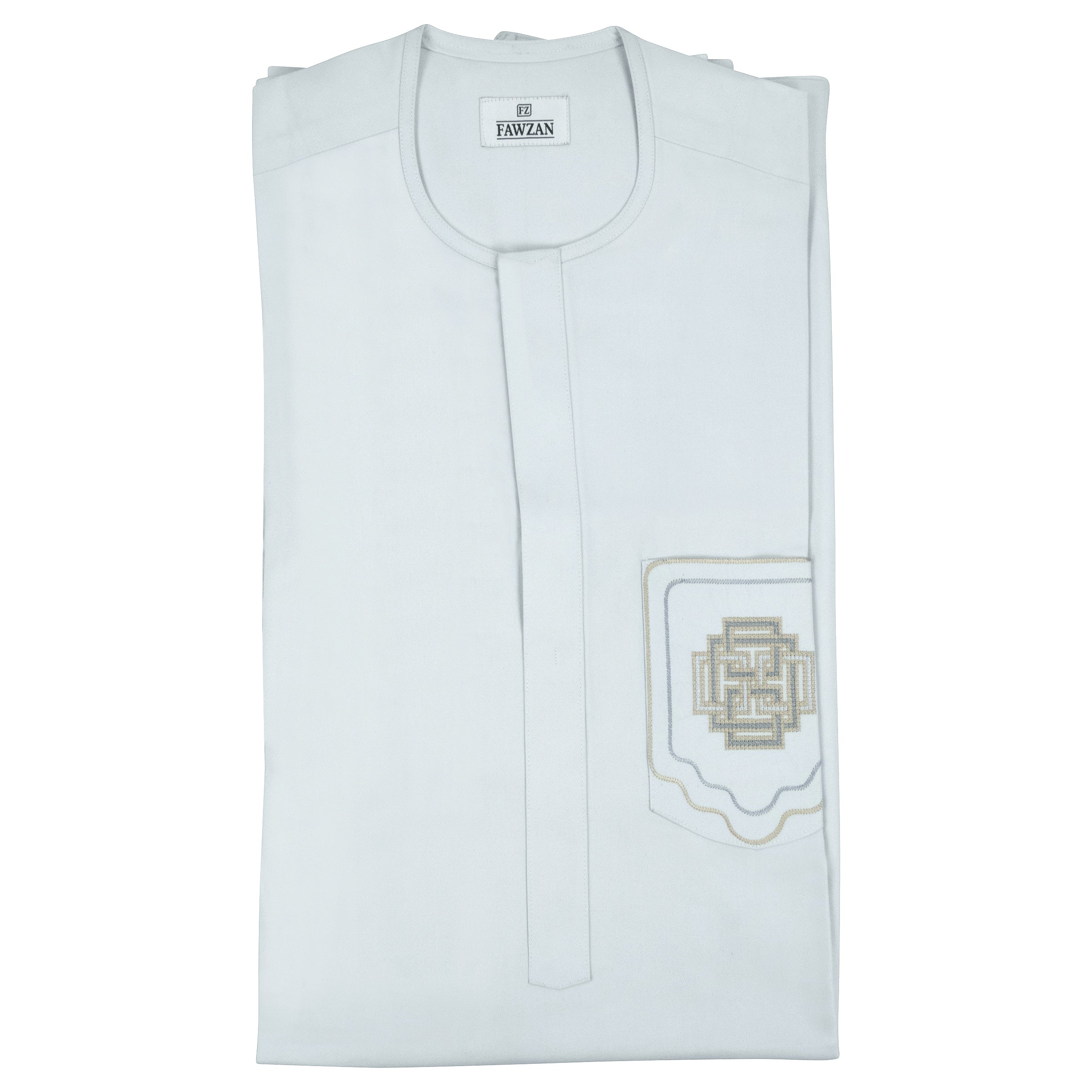 FAWZAN Sky Blue Kaftan Set #Design_D025