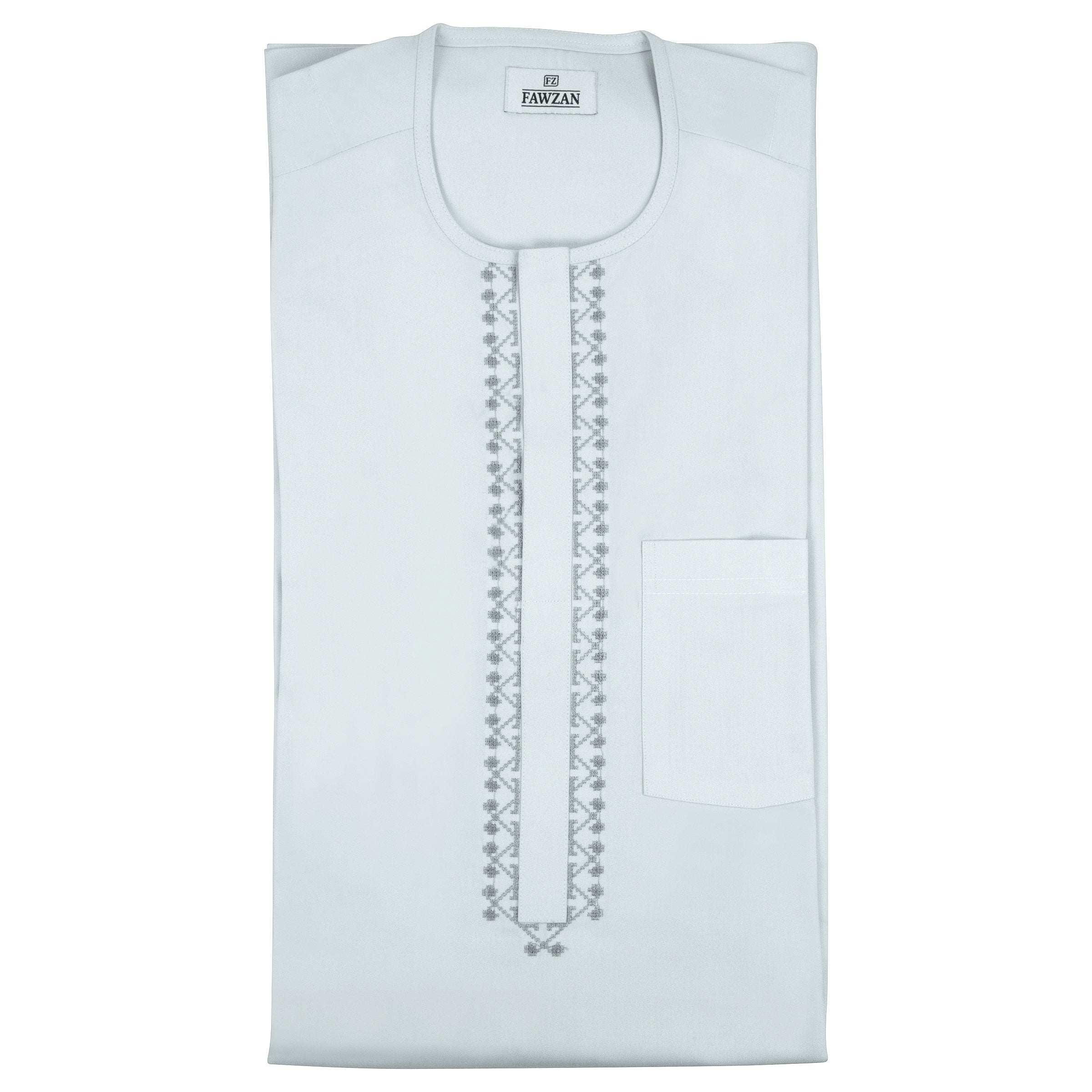 FAWZAN Sky Blue Kaftan Set #Design_D026