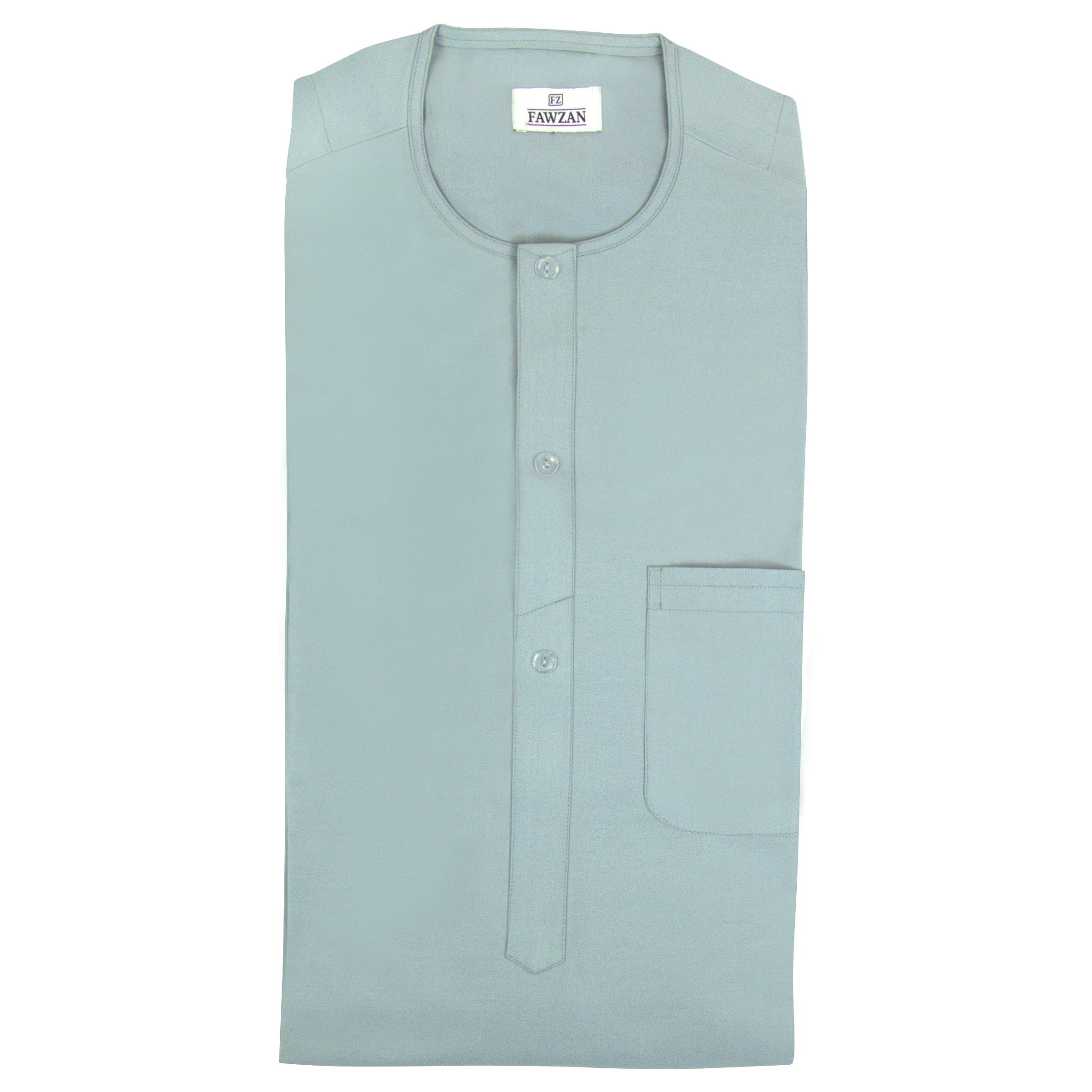 FAWZAN Ice Blue Kaftan Set #Design_D053