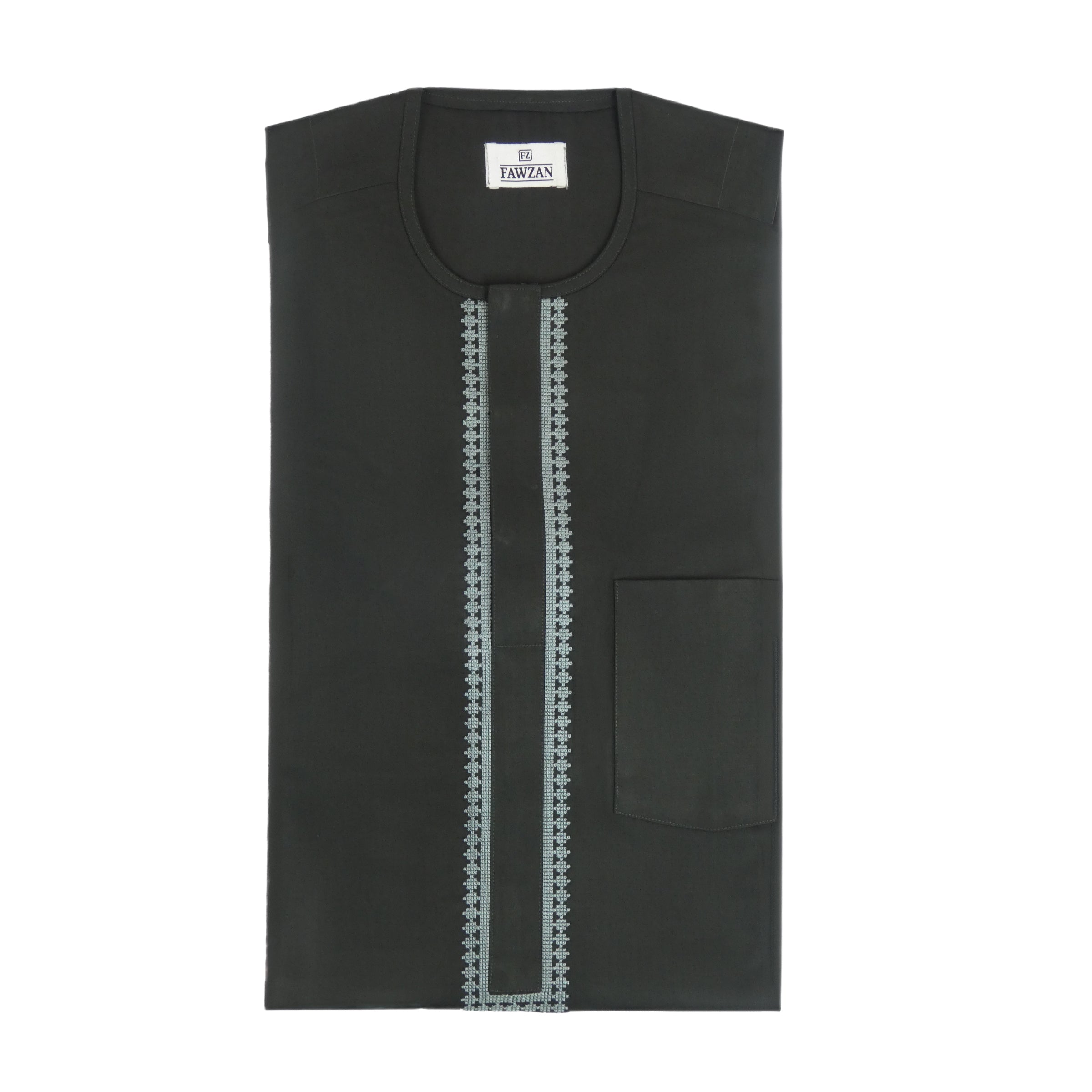 FAWZAN Green Kaftan Set #Design_D057