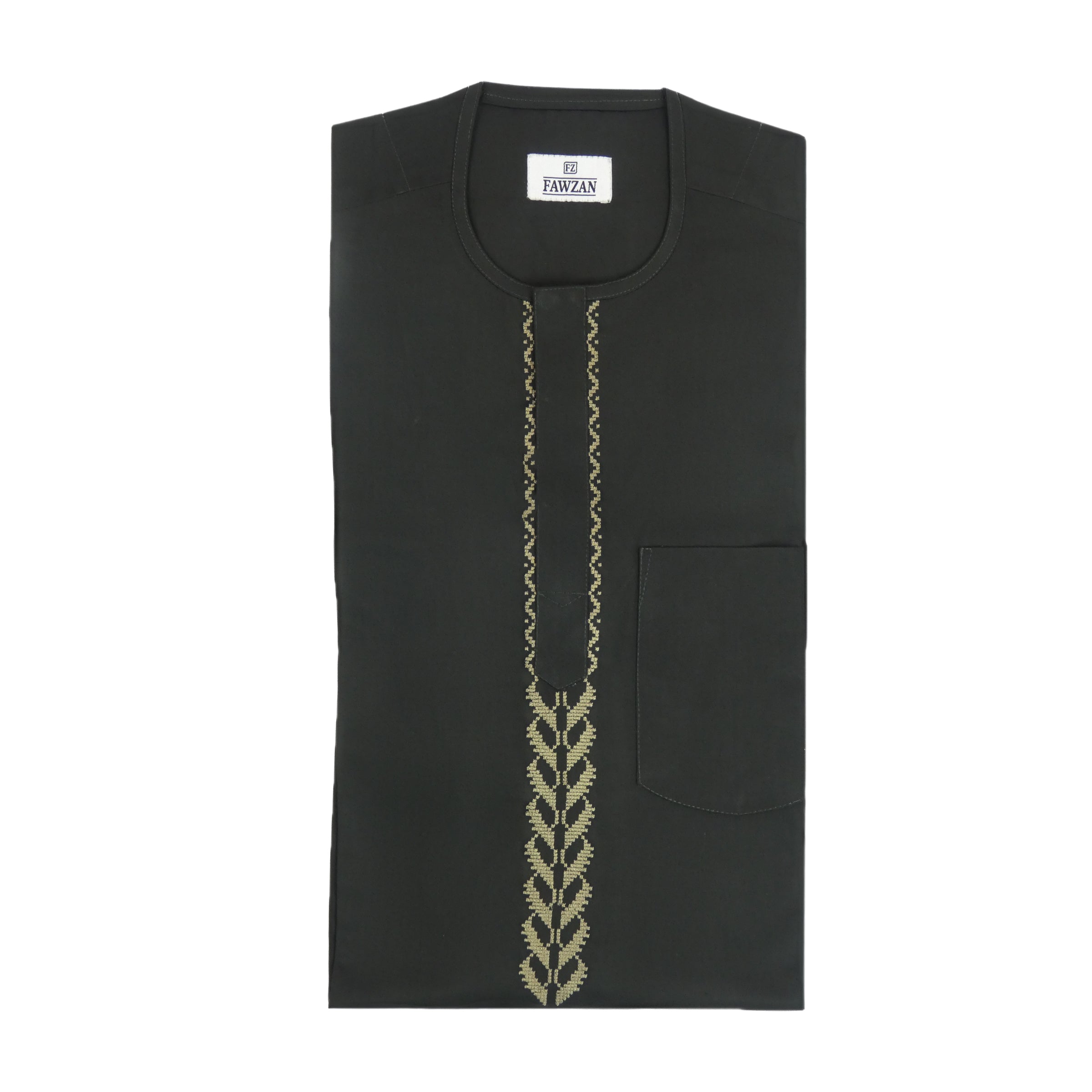 FAWZAN Green Kaftan Set #Design_D059