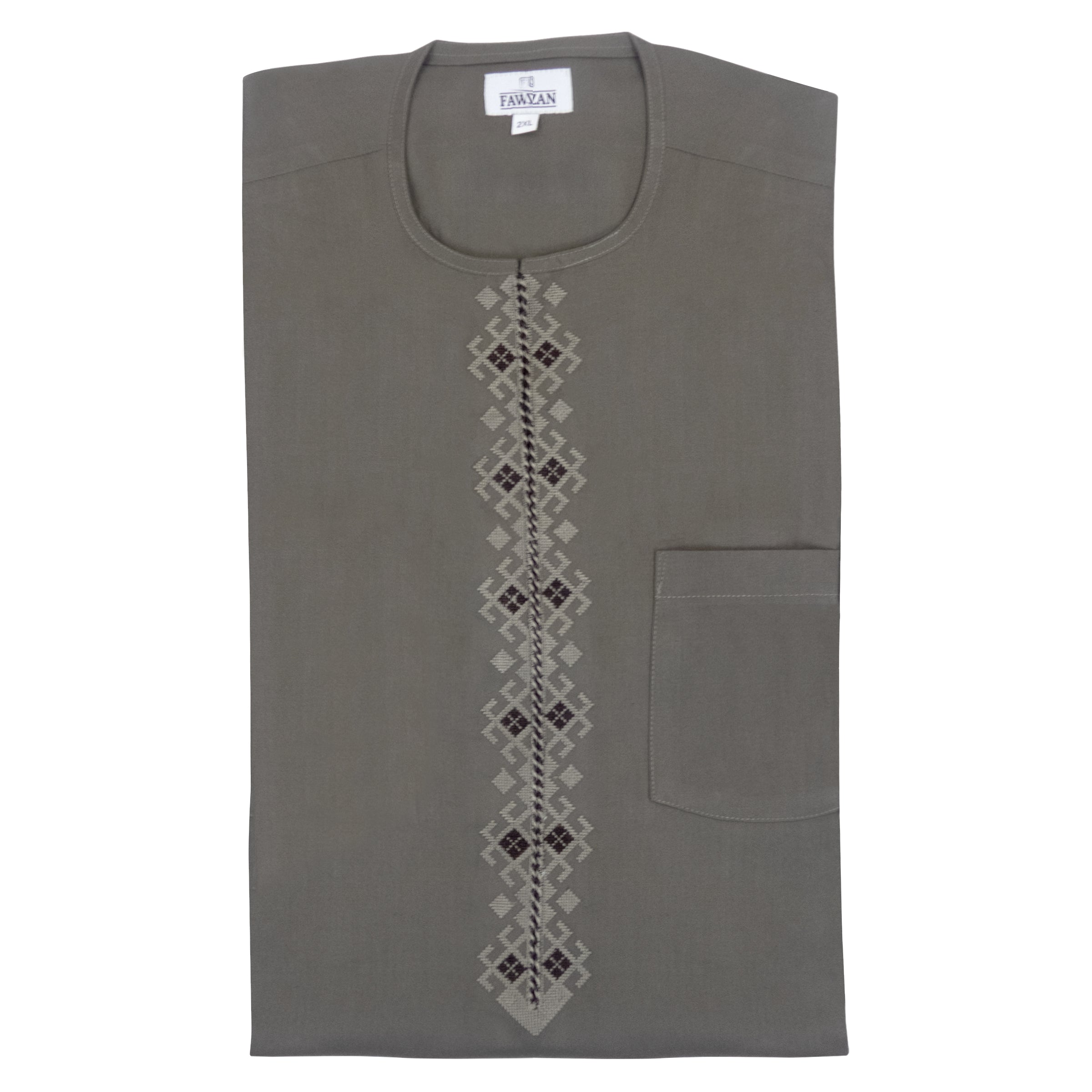 FAWZAN Taupe Kaftan Set #Design_D093