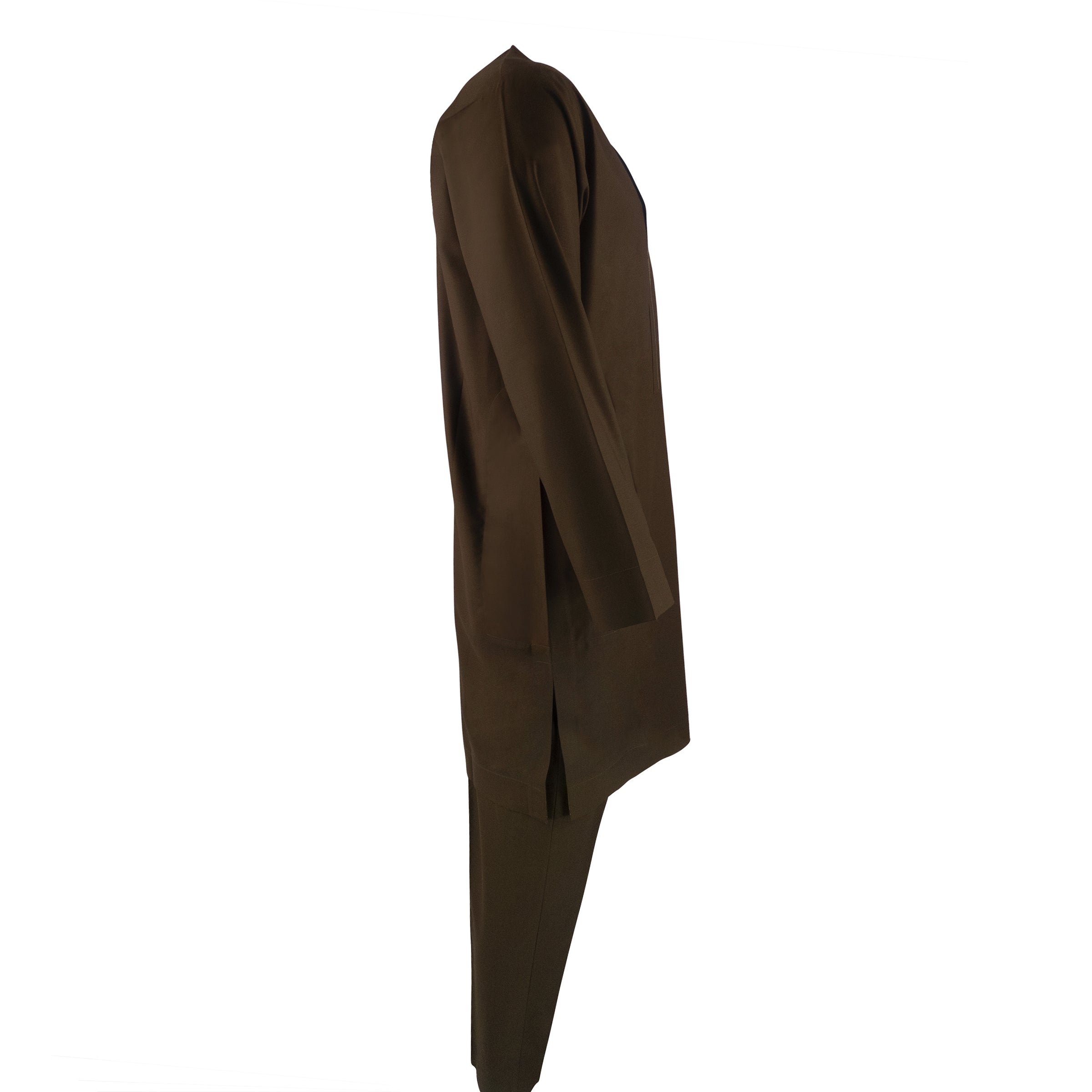 FAWZAN Olive Brown Kaftan Set