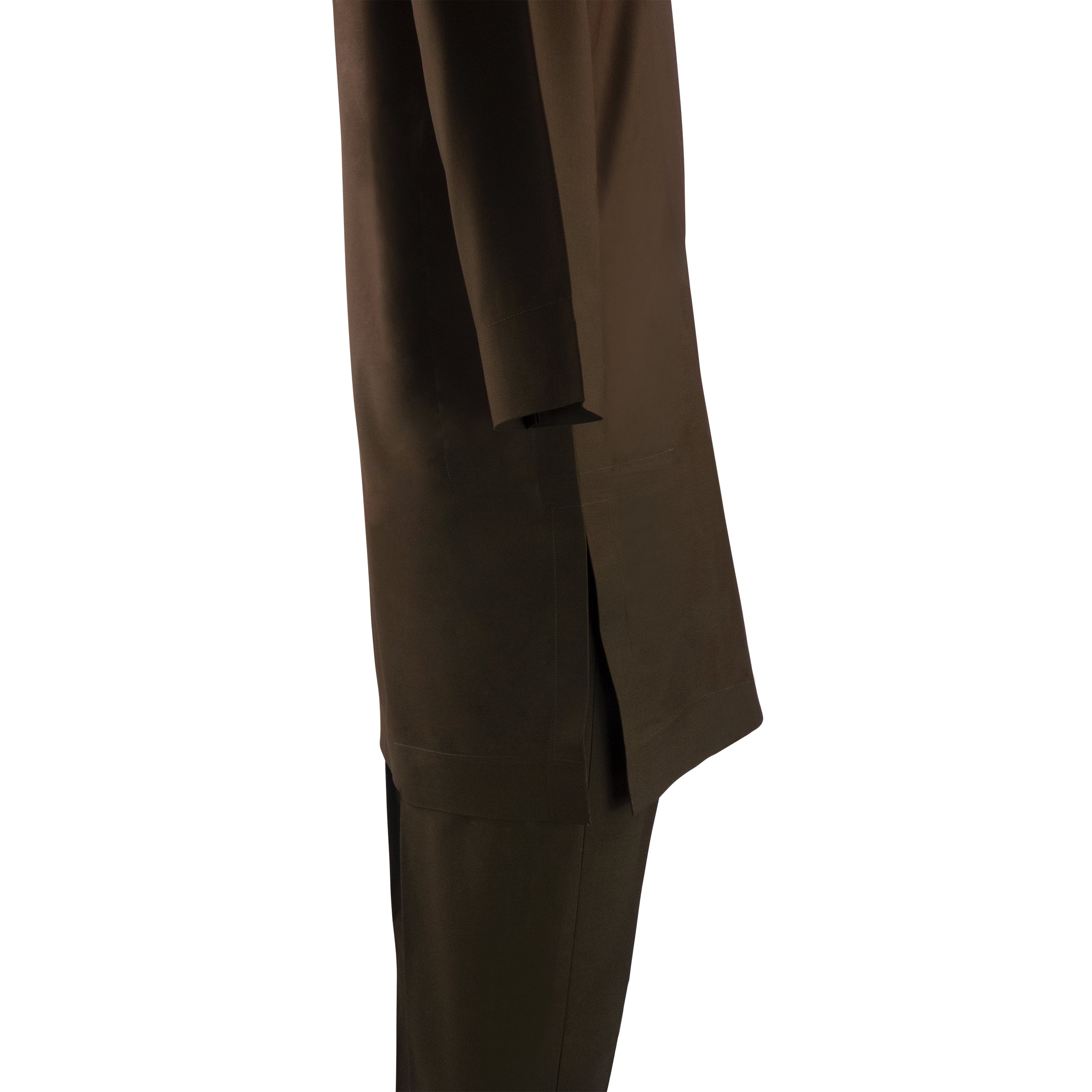 FAWZAN Olive Brown Kaftan Set