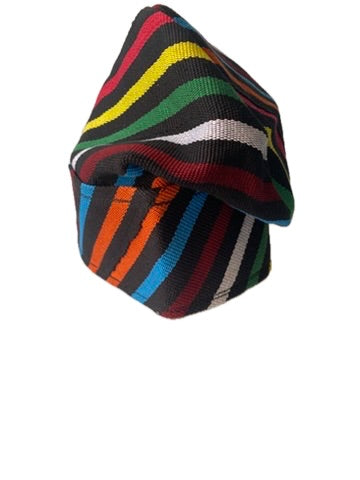 Multi-Colour Yoruba Fila – Folded Base