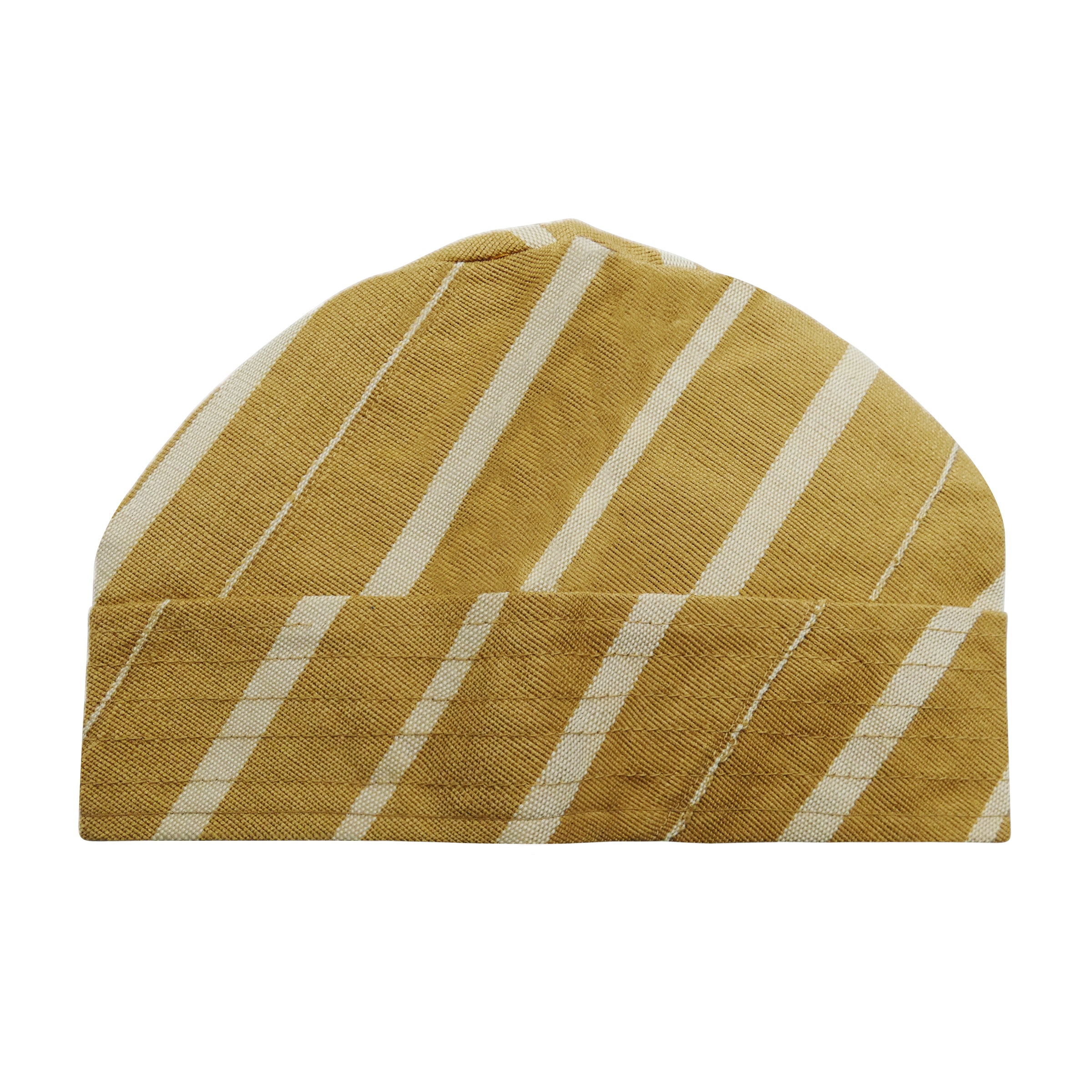 Brown & White Yoruba Fila - Multi-Stitch Base