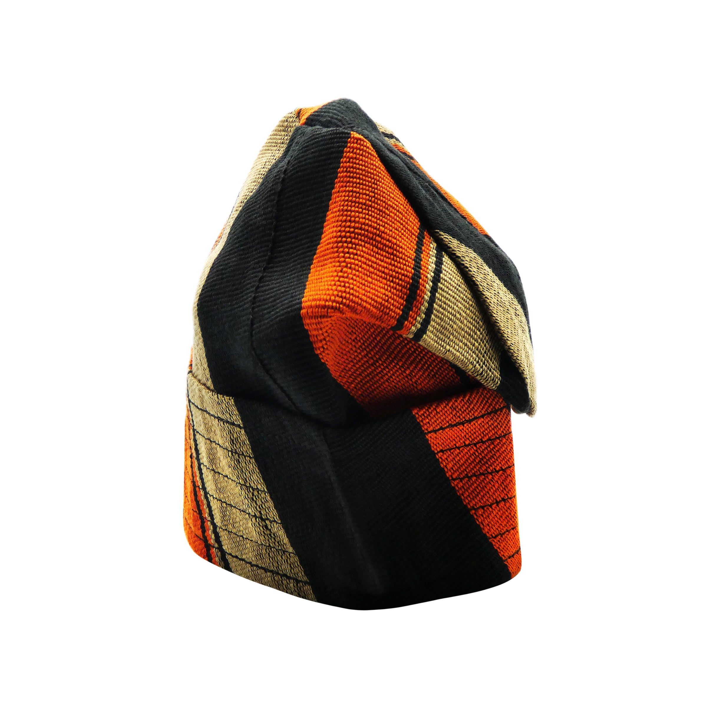 Black Orange Yoruba Fila – Multi-Stitch Base