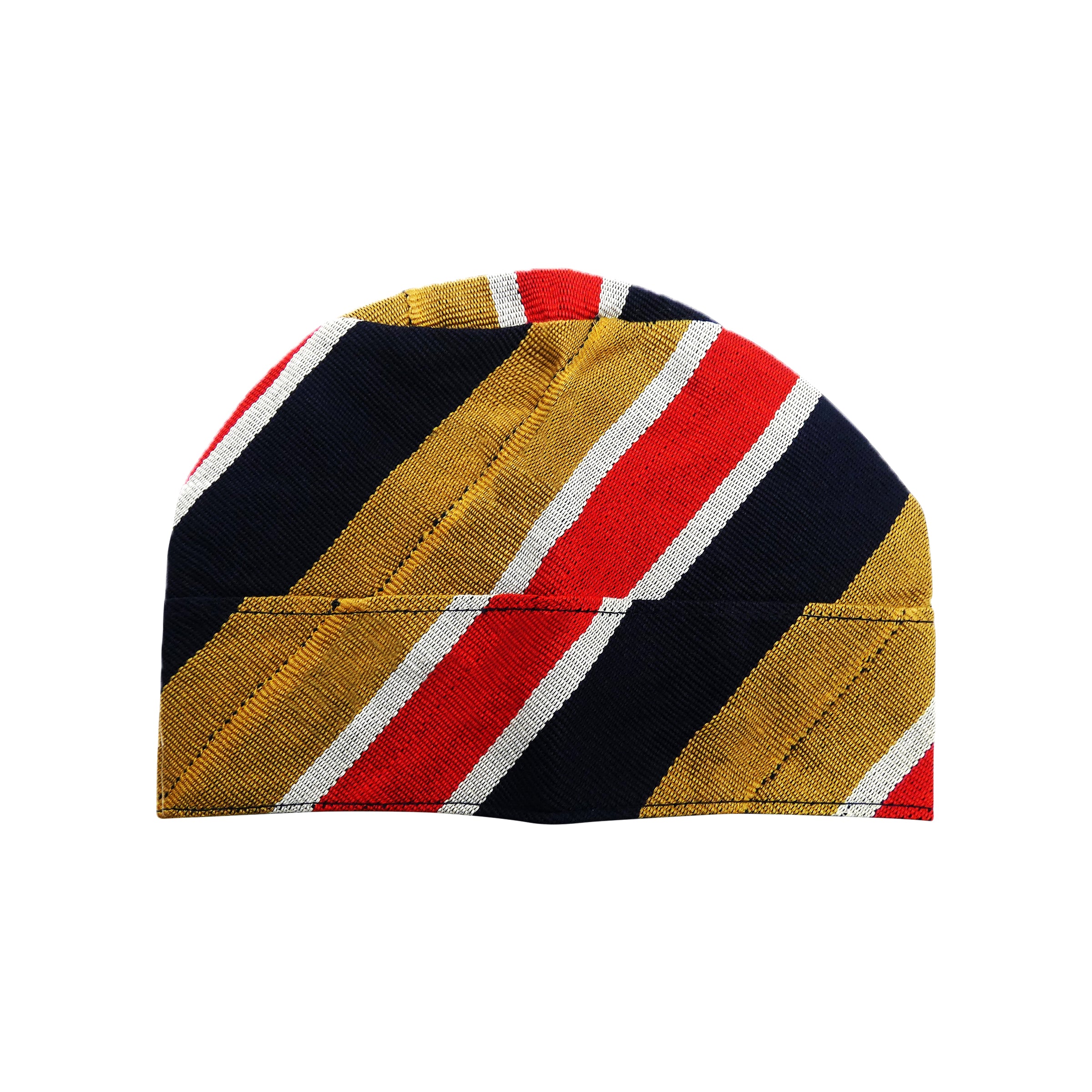 Navy & Red Yoruba Fila – Folded Base