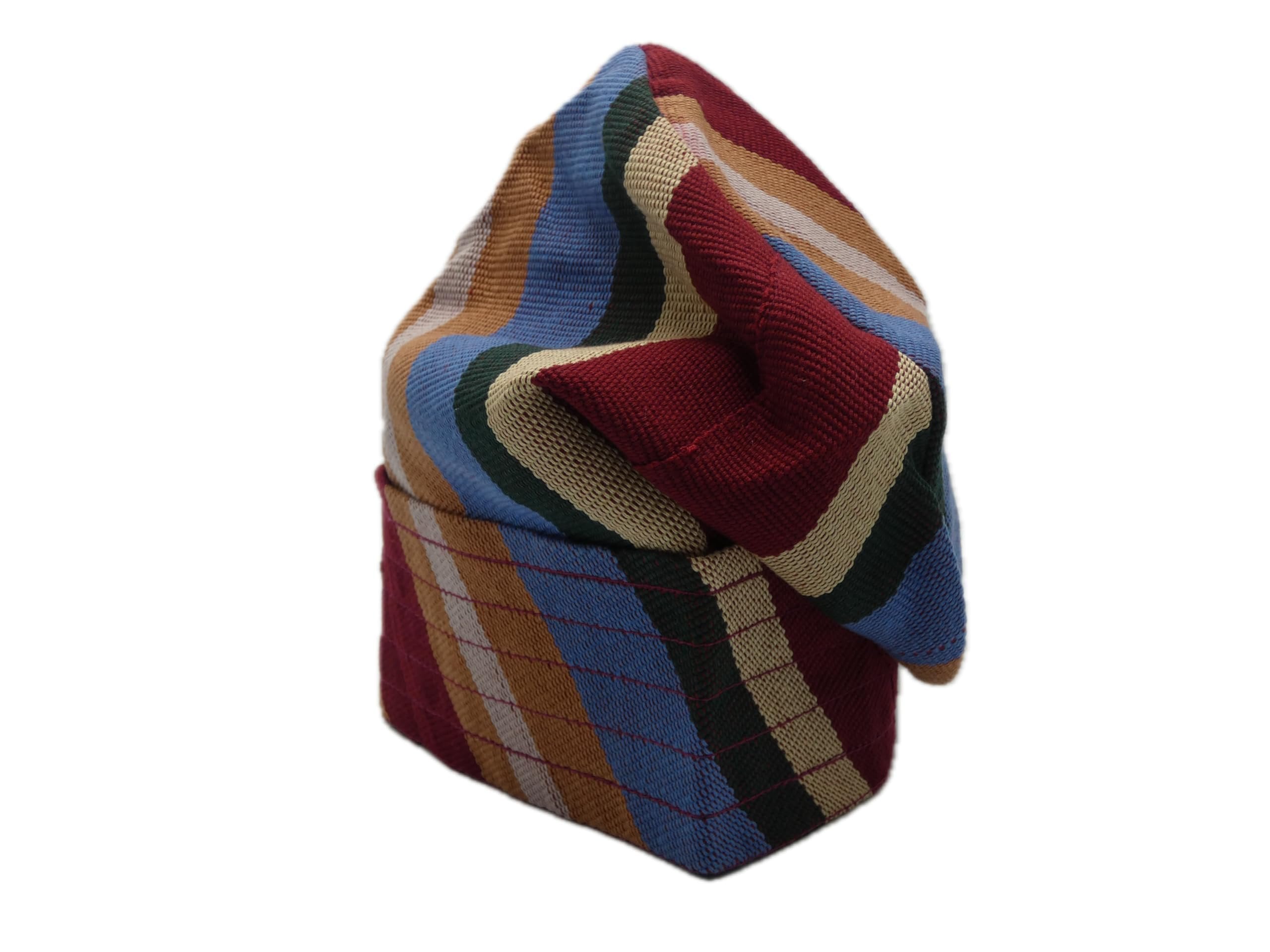 Multi-Colour Yoruba Fila – Multi-Stitch Base