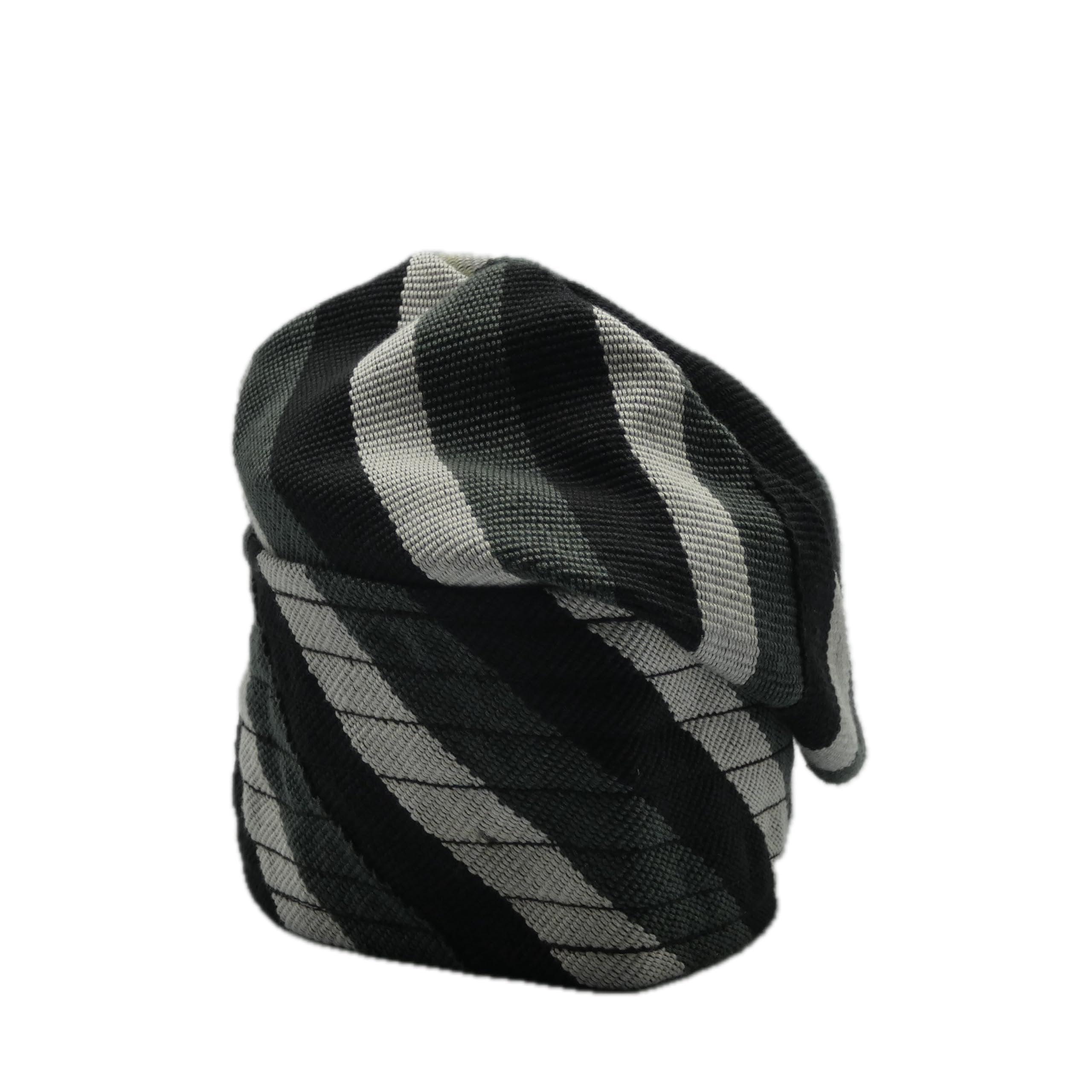 Grey & Black Yoruba Fila – Multi-Stitch Base