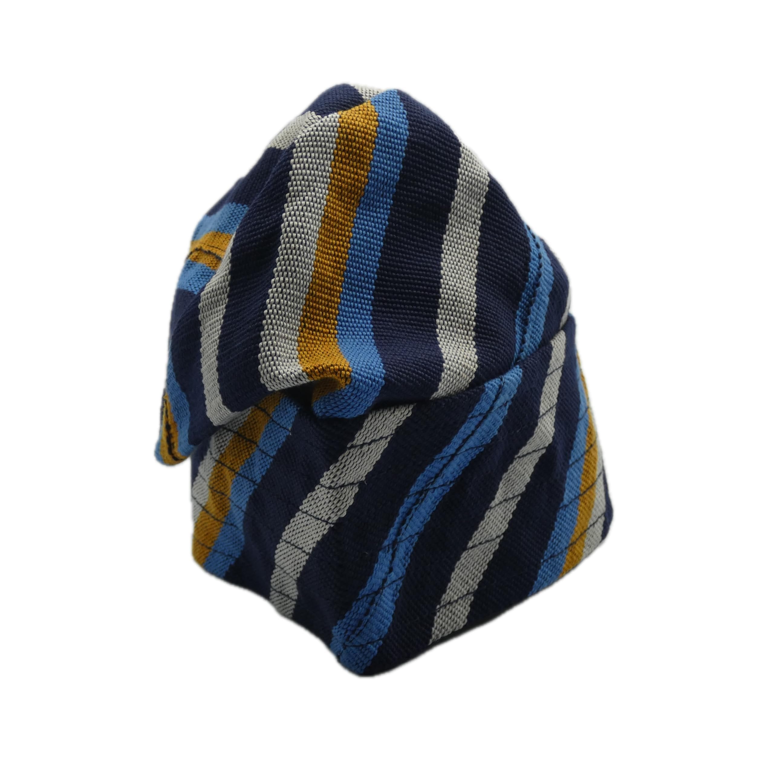 Navy & Blue Yoruba Fila – Multi-Stitch Base