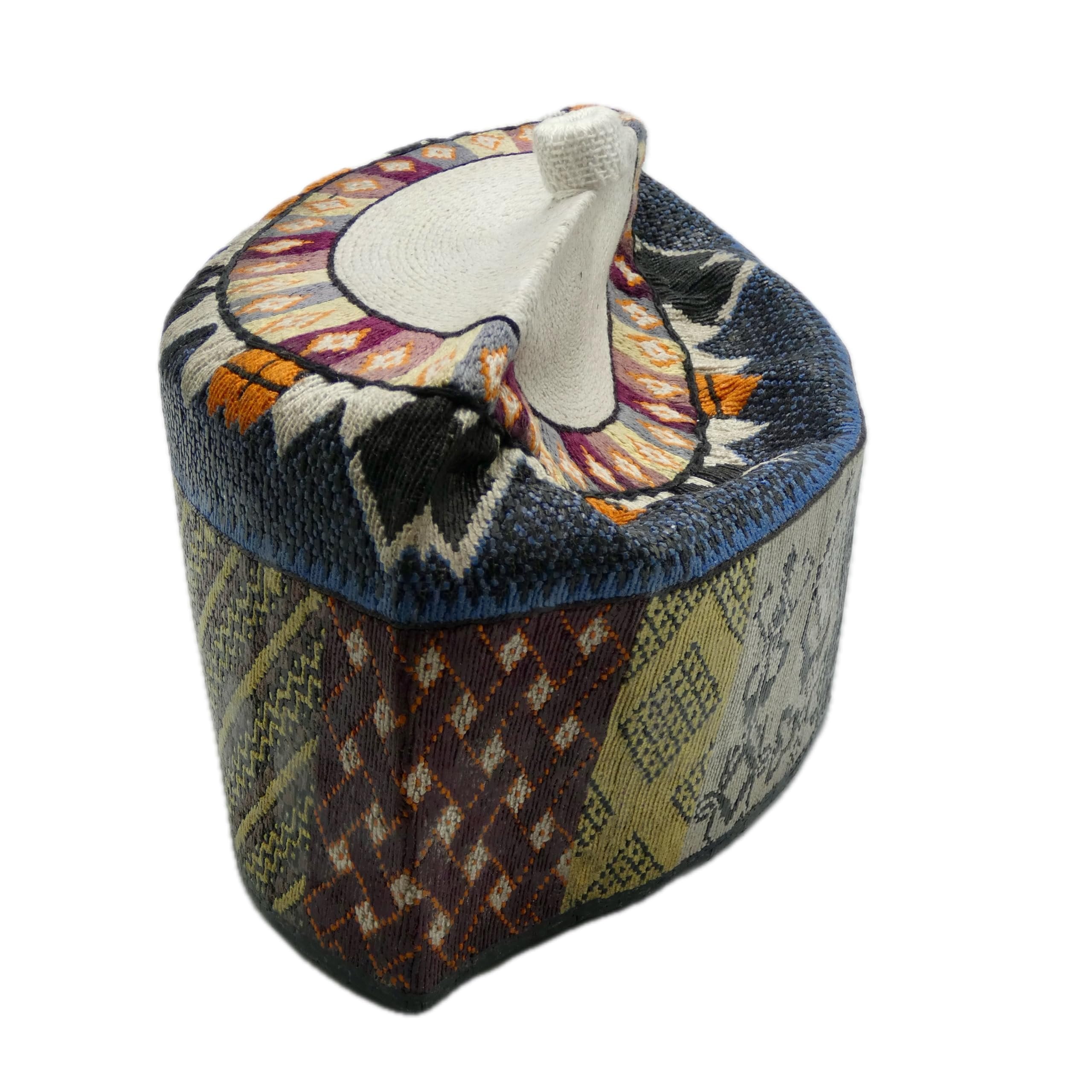 Multicolour Hausa Hula Cap 014