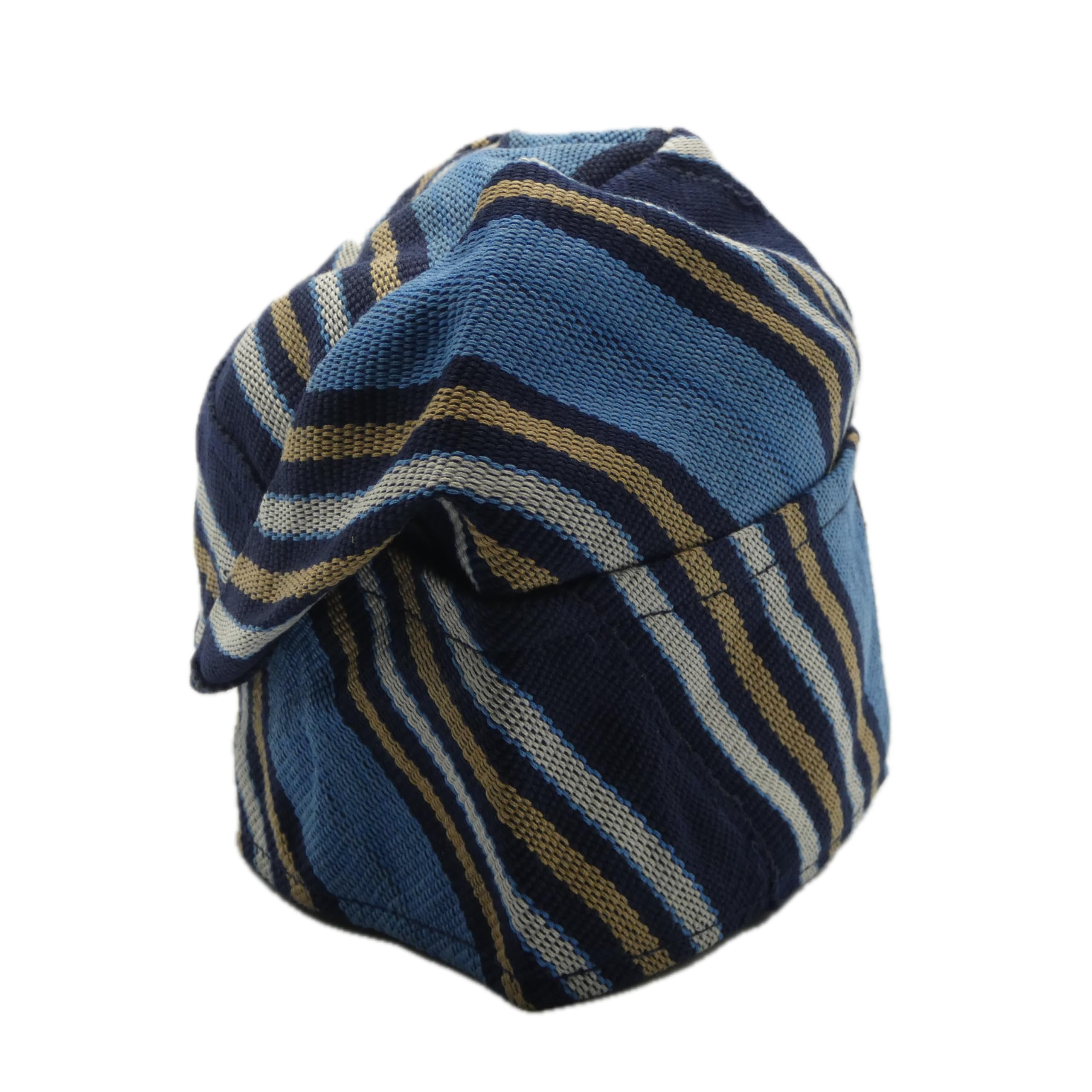 Blue & Navy Yoruba Fila – Folded Base