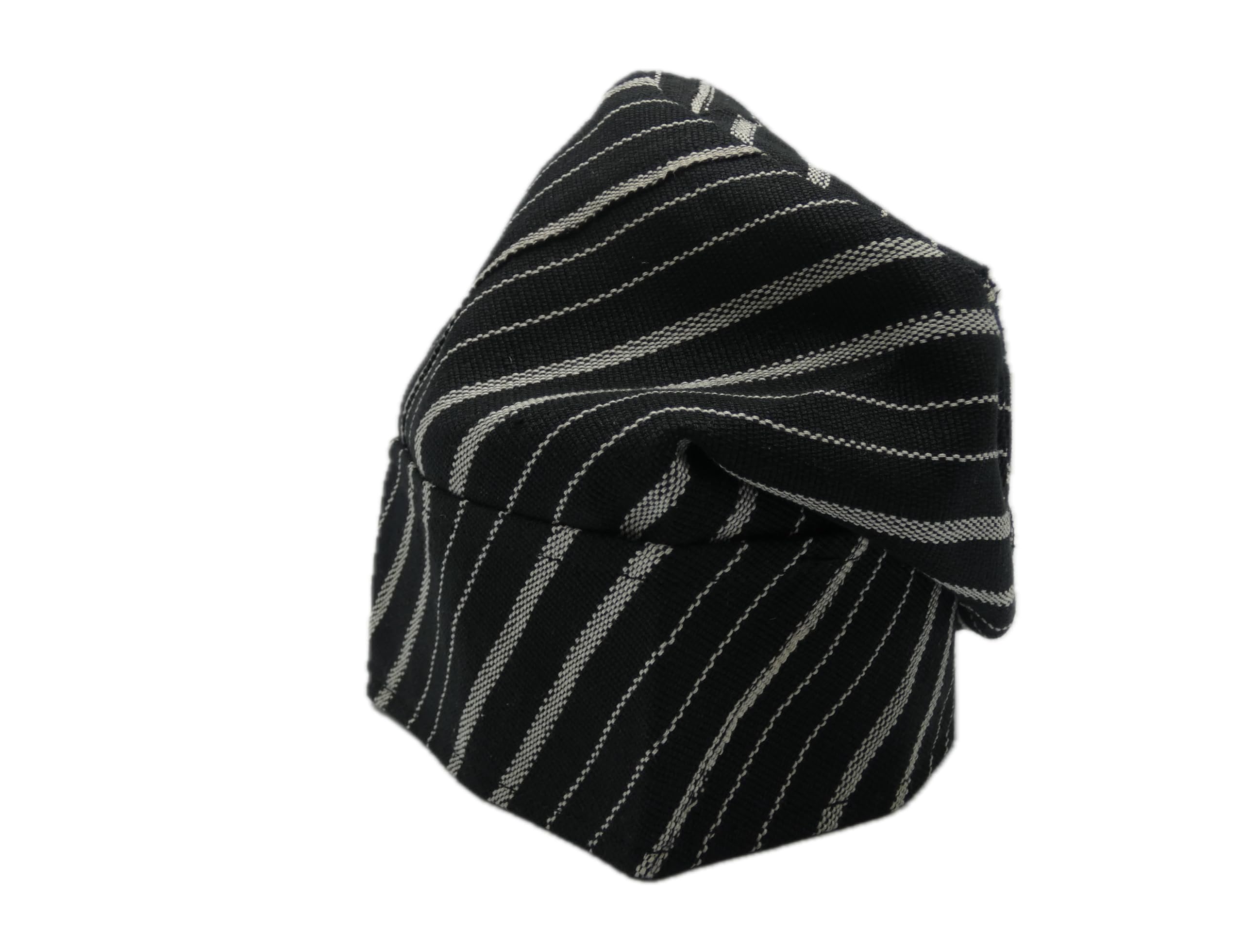 Black & White Yoruba Fila – Folded Base