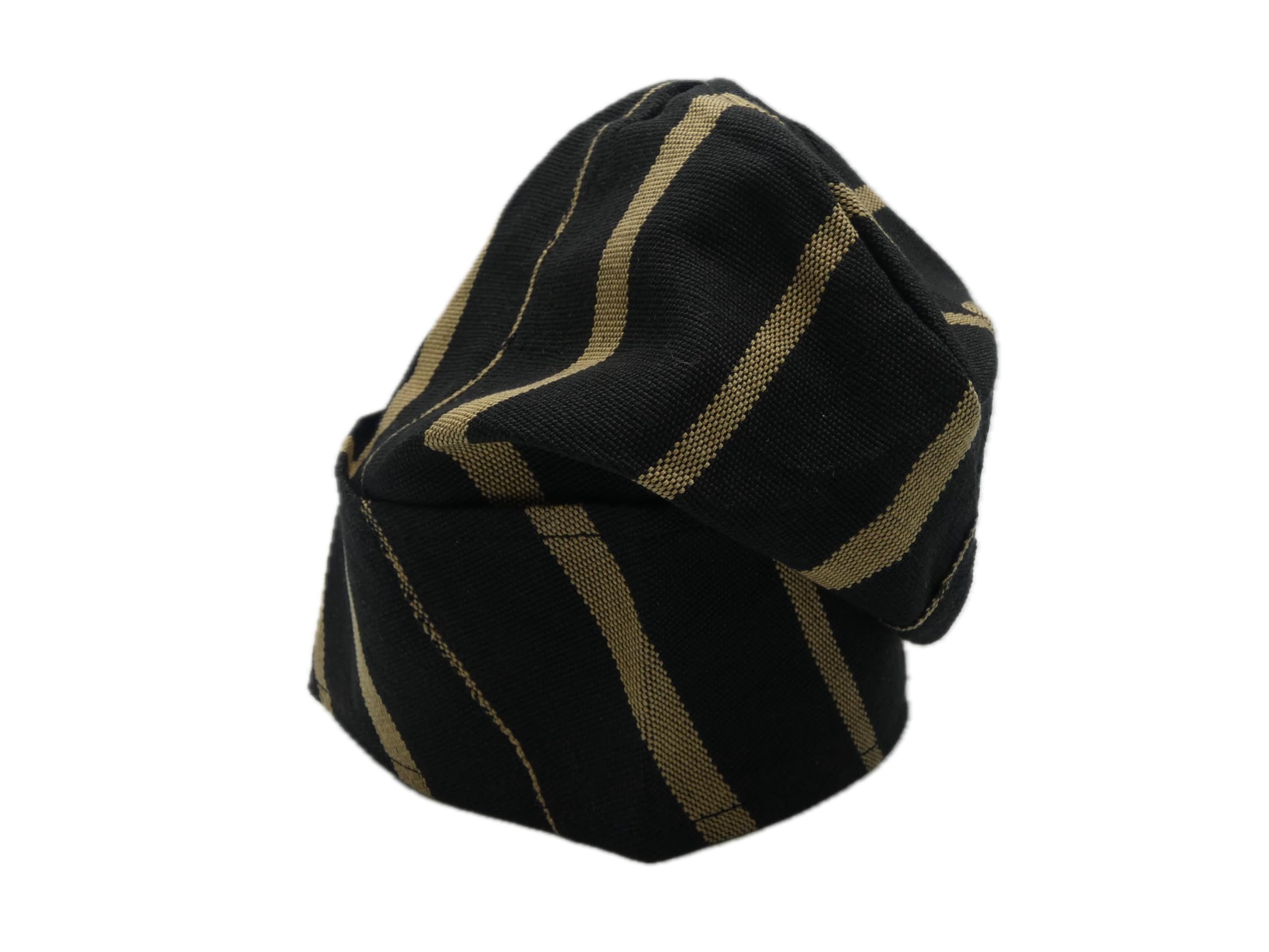 Black & Gold Yoruba Fila – Folded Base
