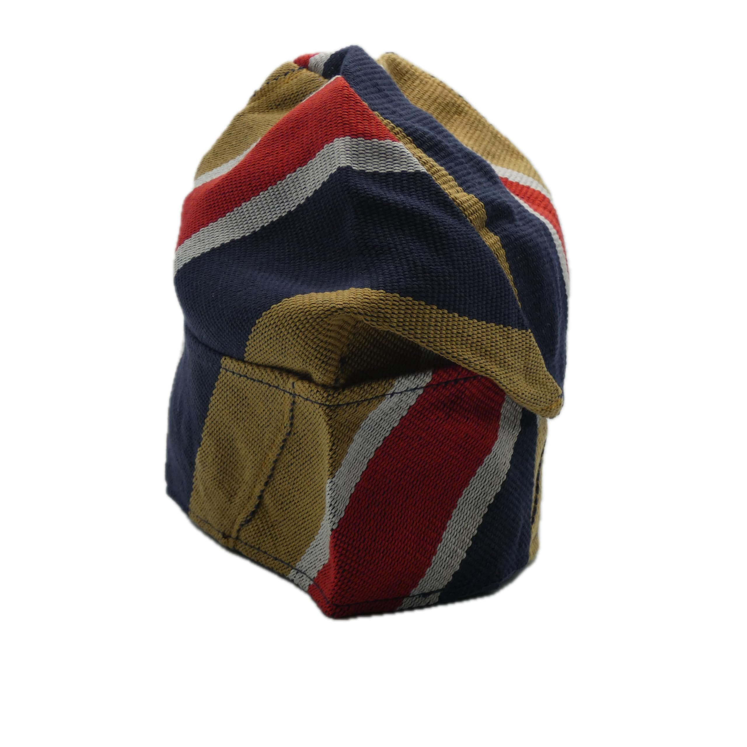 Navy & Red Yoruba Fila – Folded Base
