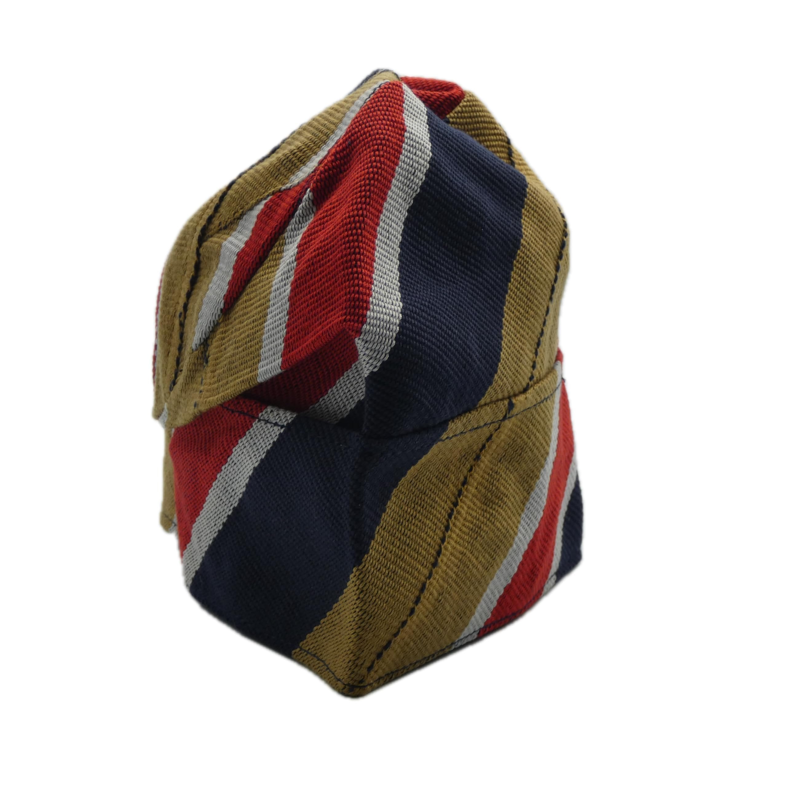 Navy & Red Yoruba Fila – Folded Base