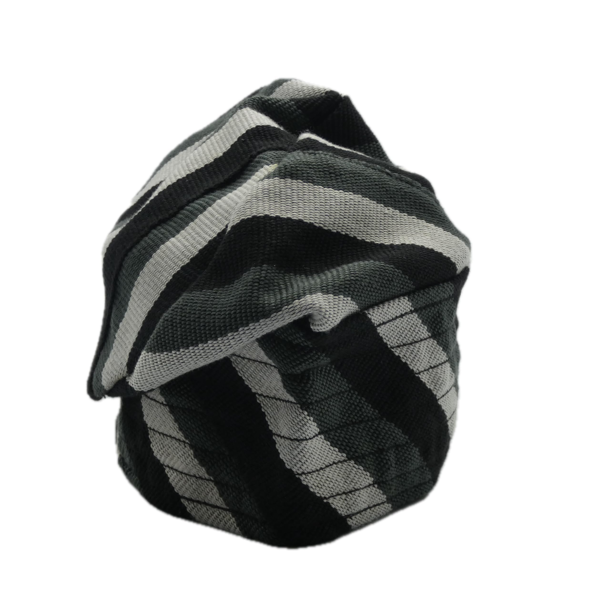 Grey & Black Yoruba Fila – Multi-Stitch Base