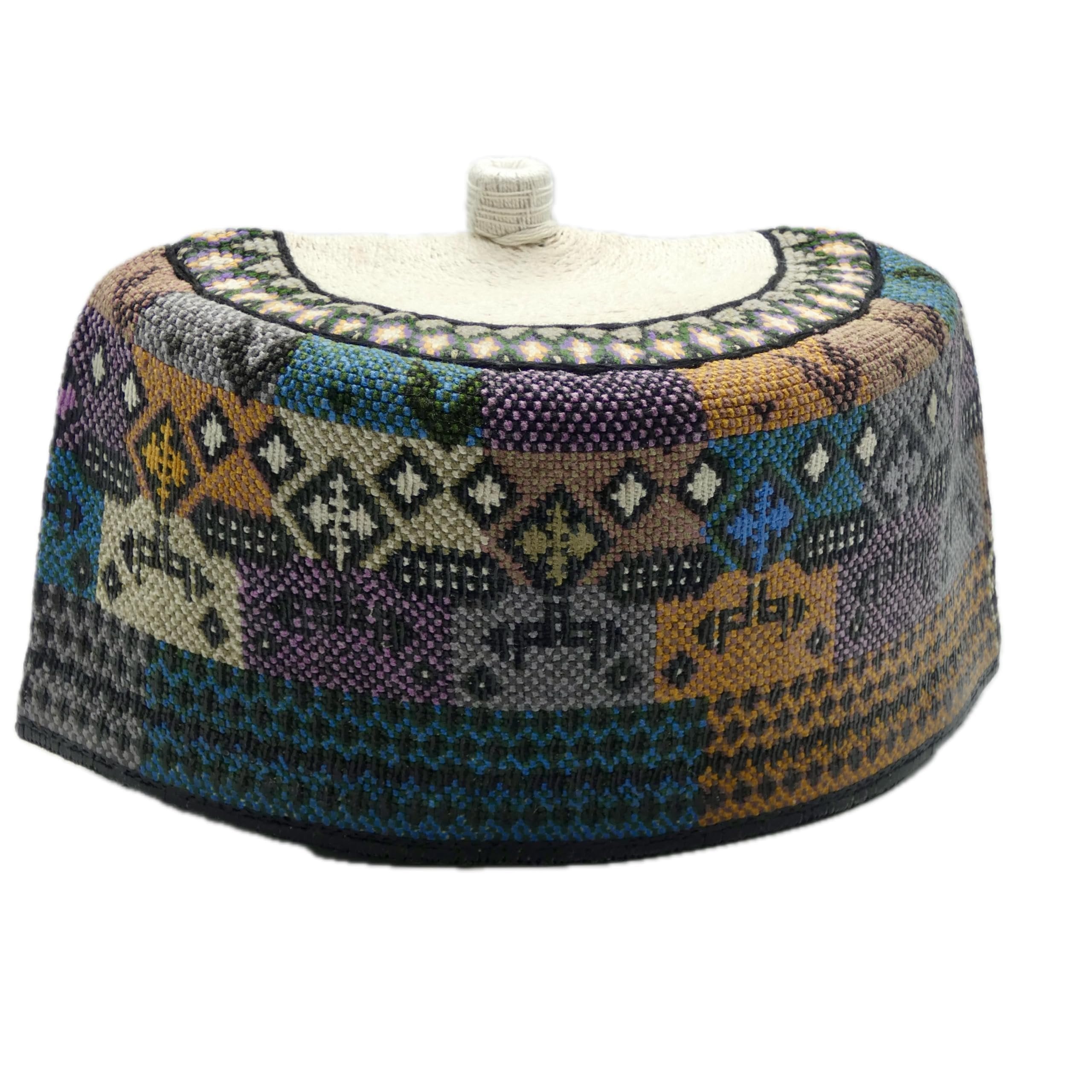 Hausa Hula Cap – Patchwork Multicolor 029