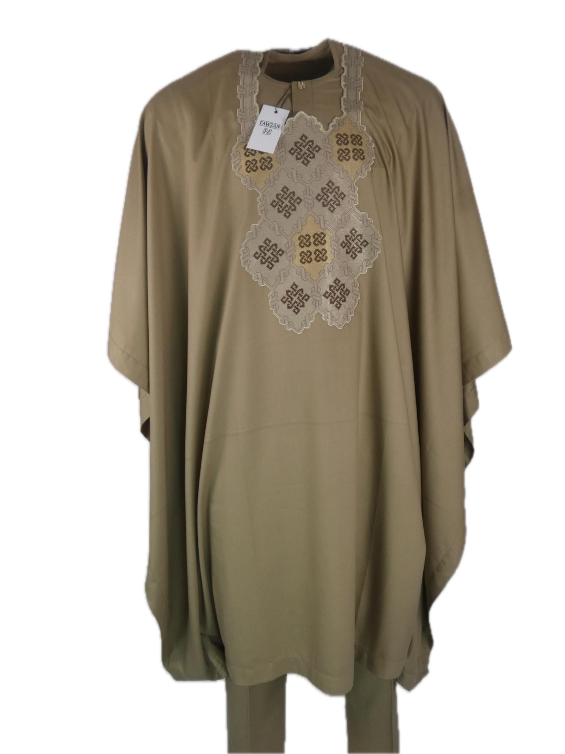 Agbada / Baban Riga Set – Tan 001