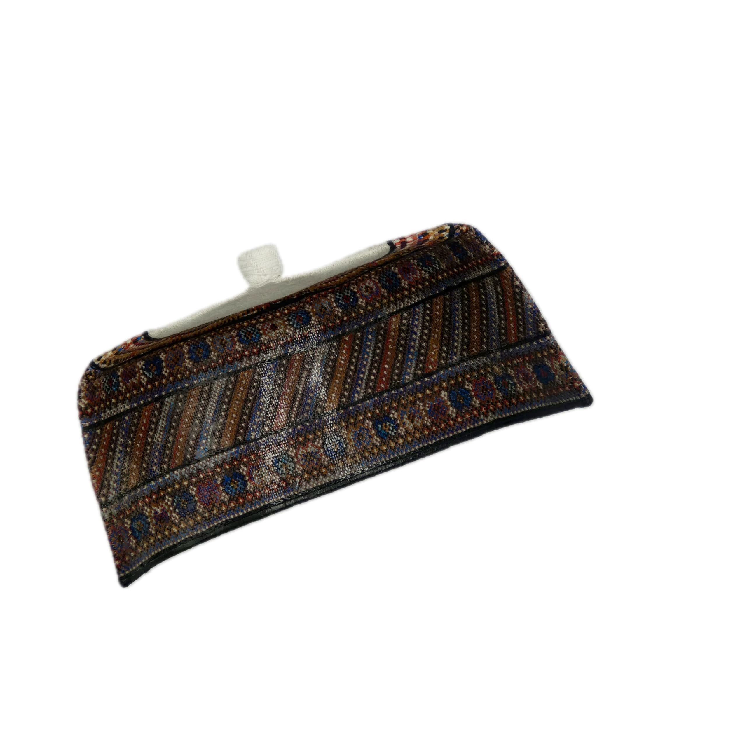 Multicolor Striped Hausa Hula Cap 011
