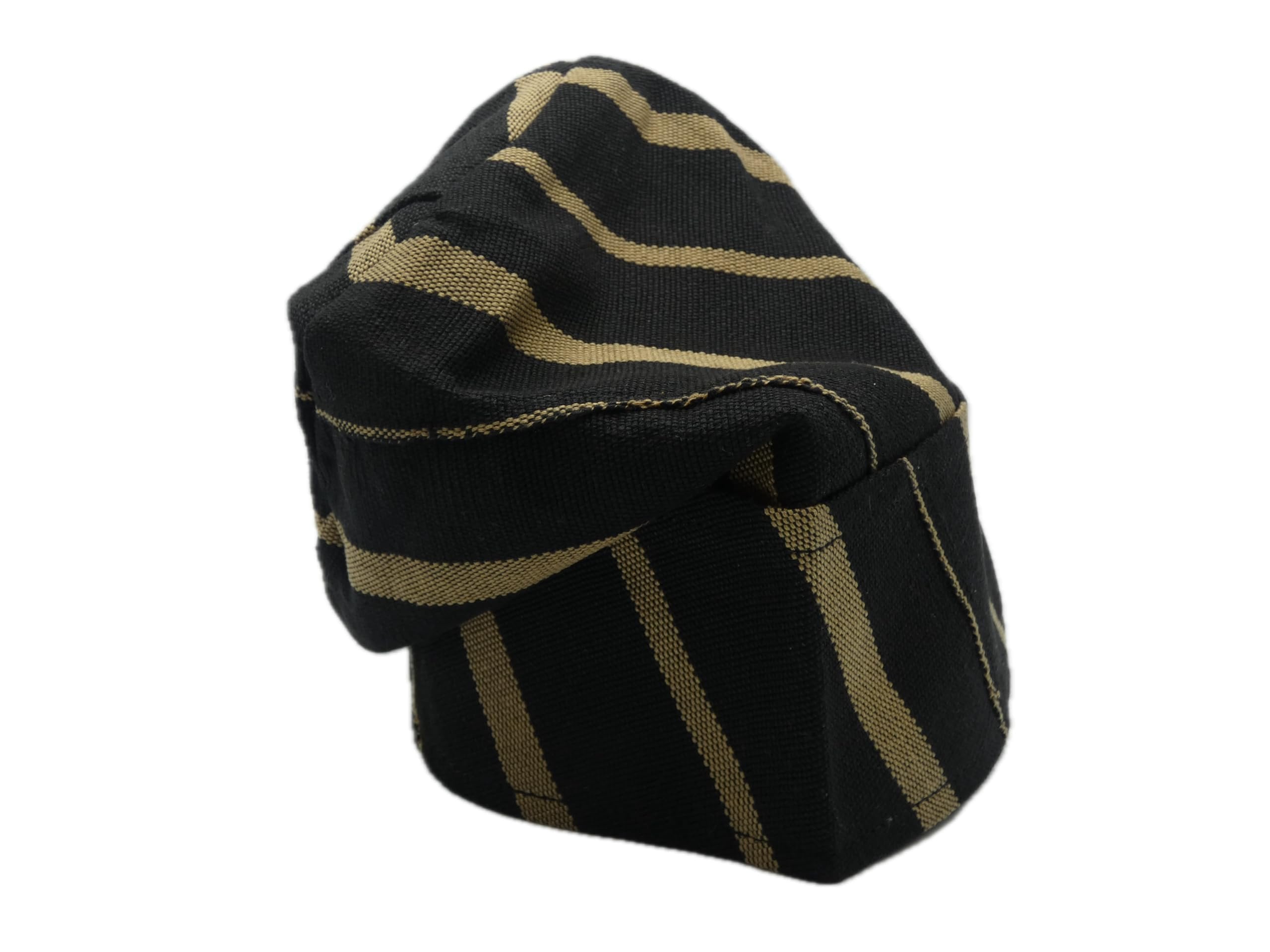 Black & Gold Yoruba Fila – Folded Base