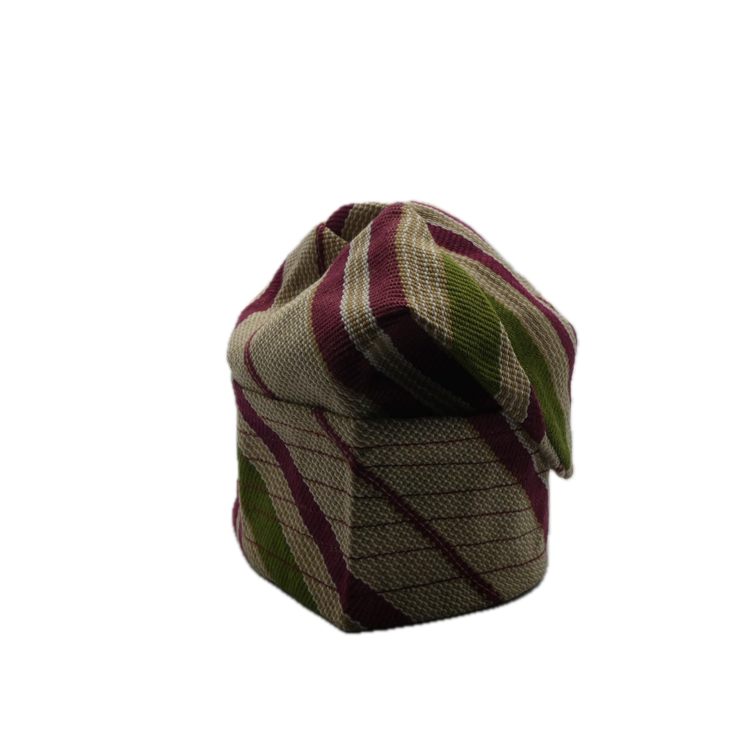 Beige Maroon Yoruba Fila – Multi-Stitch Base