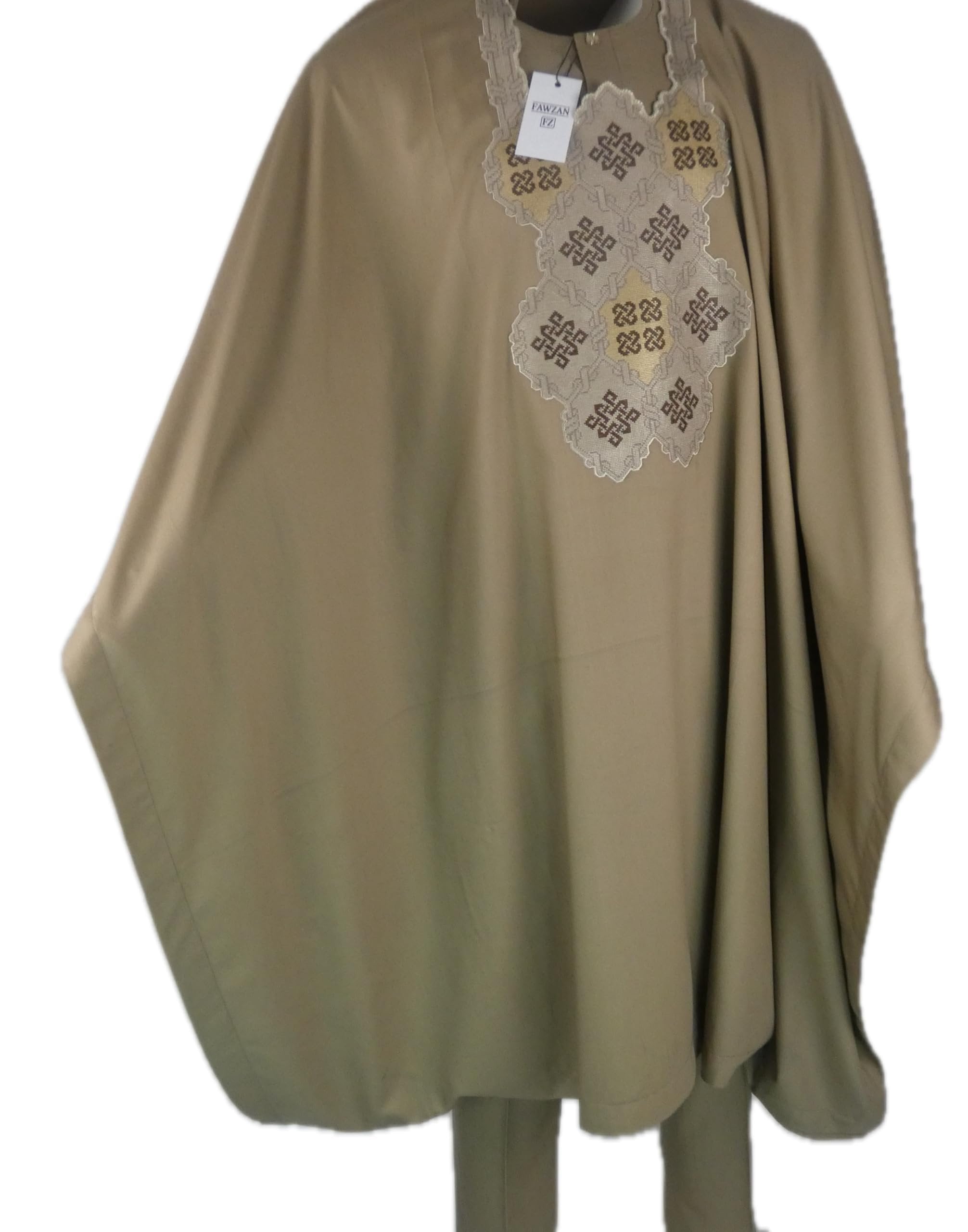 Agbada / Baban Riga Set – Tan 001