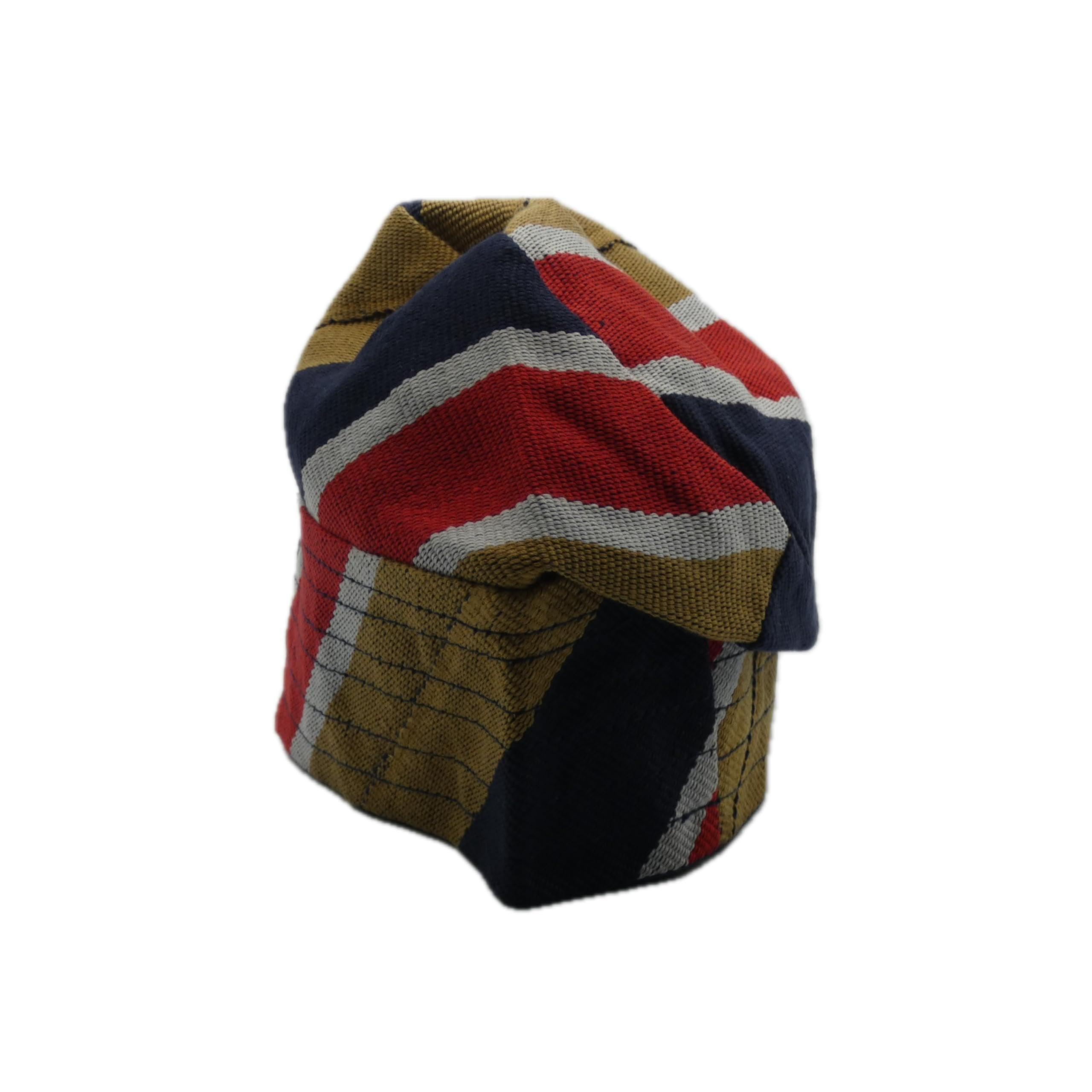 Navy Red Yoruba Fila – Multi-Stitch Base