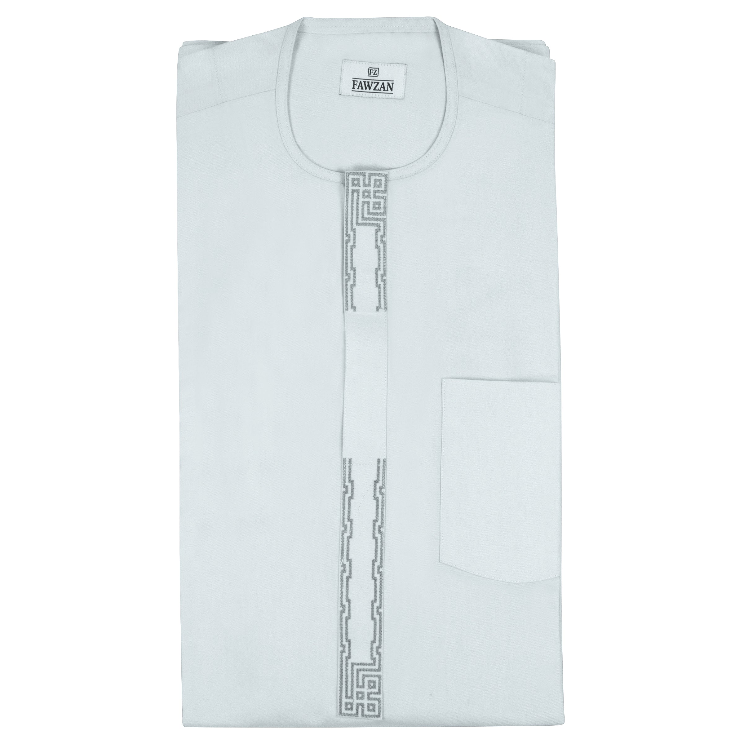 FAWZAN Sky Blue Kaftan Set #Design_D016