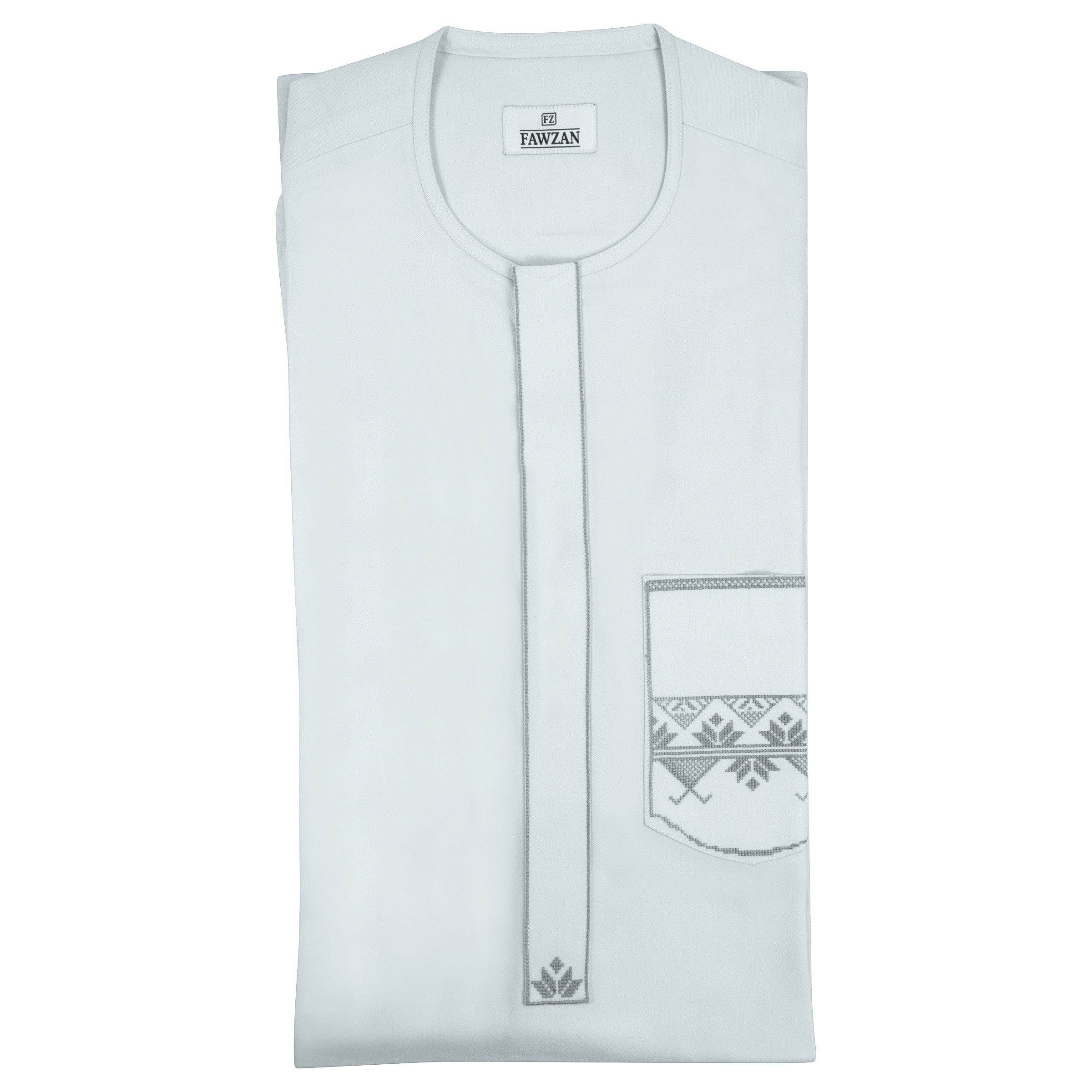 FAWZAN Sky Blue Kaftan Set #Design_D020