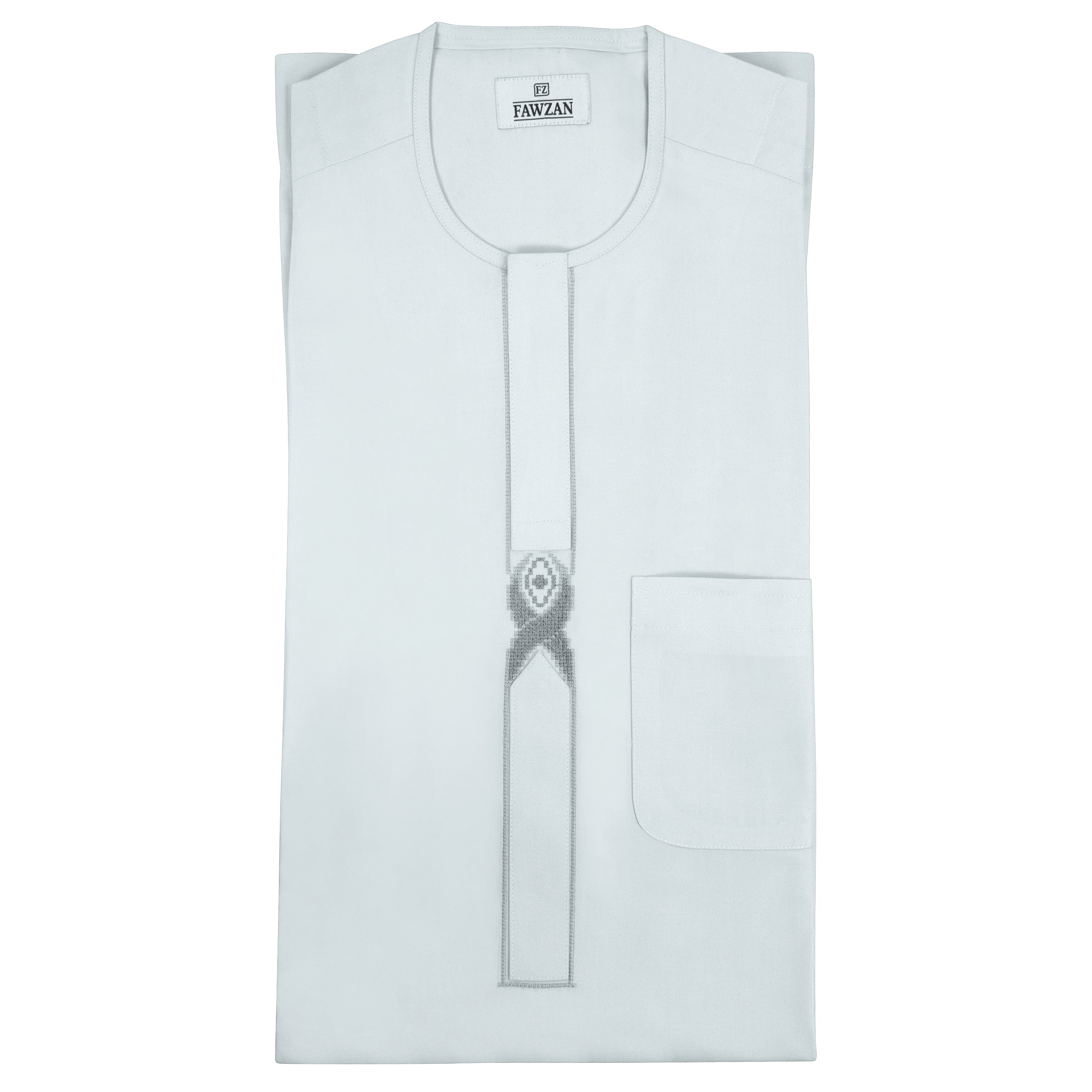 FAWZAN Sky Blue Kaftan Set #Design_D021