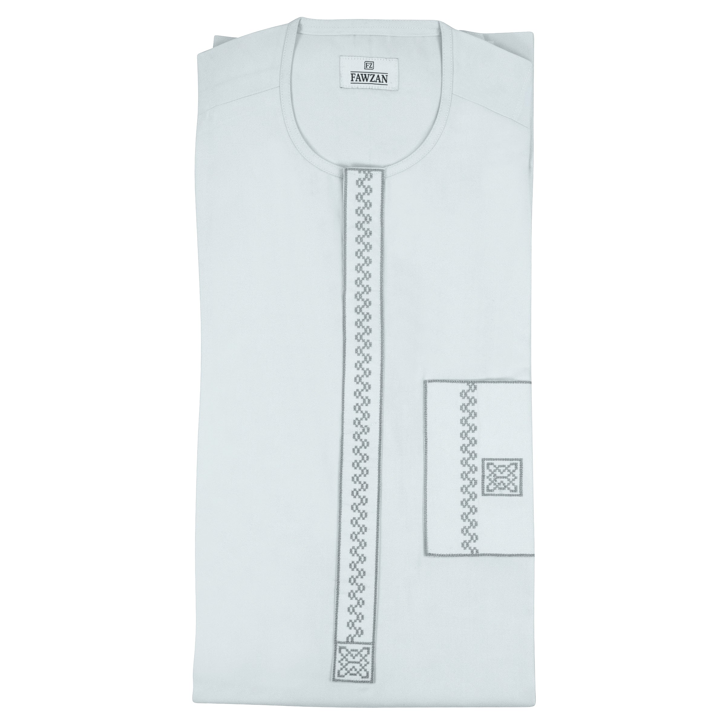 FAWZAN Sky Blue Kaftan Set #Design_D022