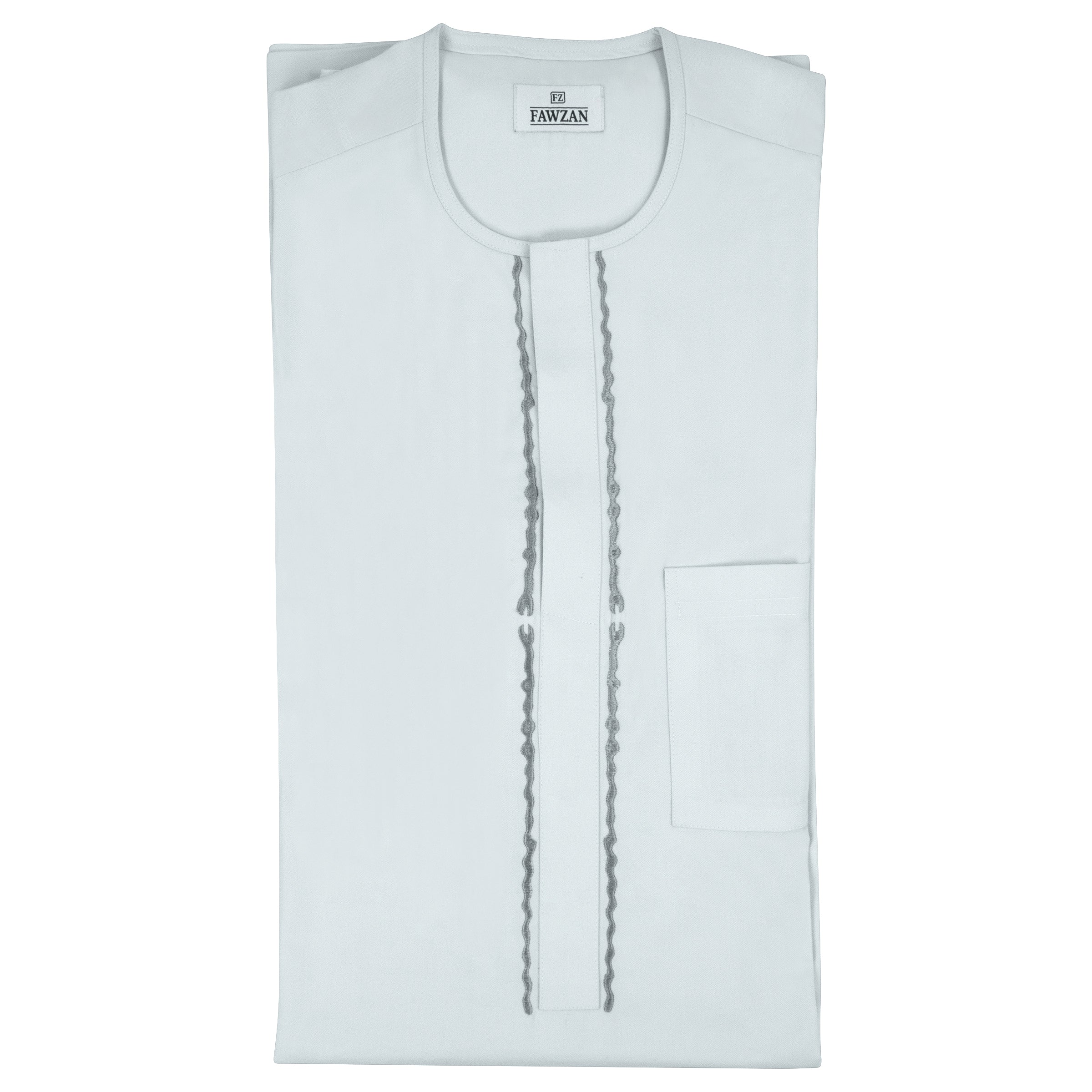 FAWZAN Sky Blue Kaftan Set #Design_D027