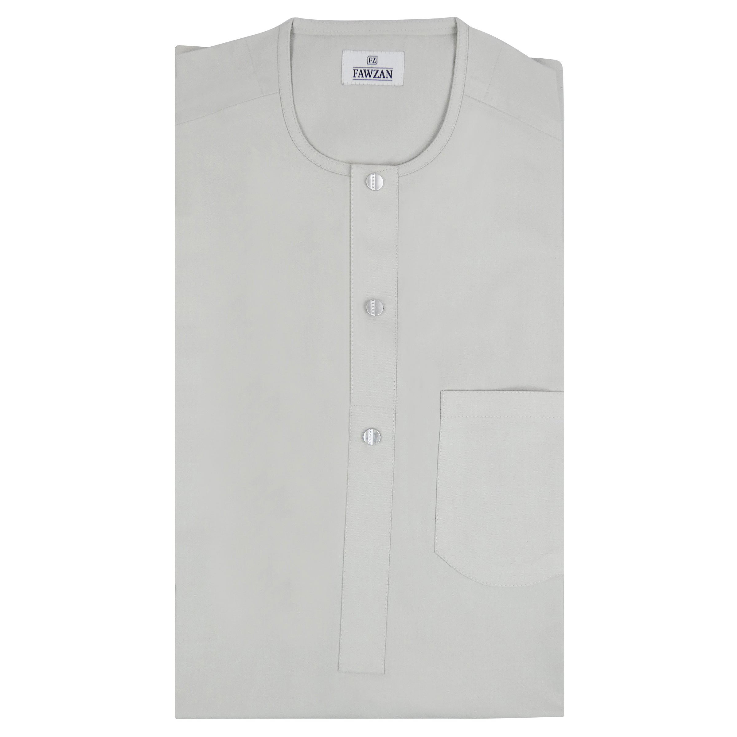 FAWZAN Grey Kaftan Set #Design_D029