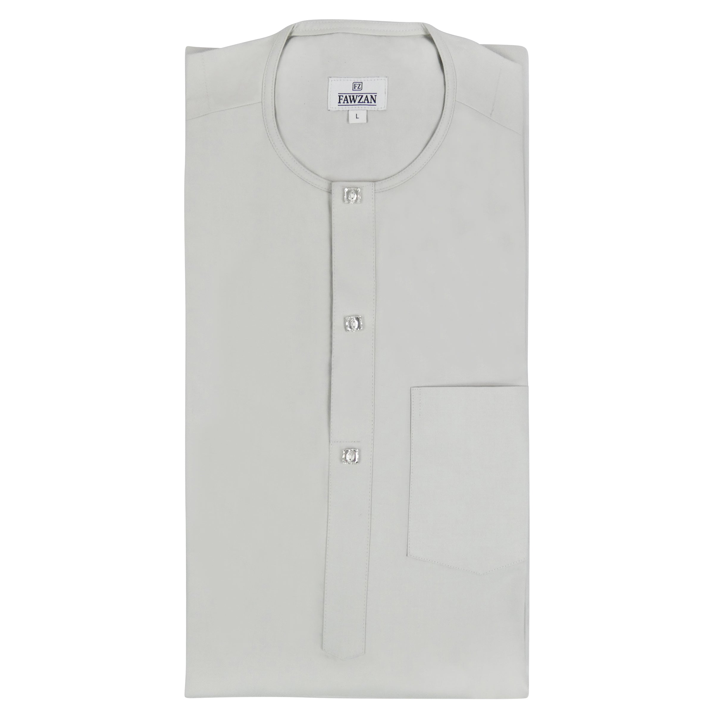 FAWZAN Grey Kaftan Set #Design_D030