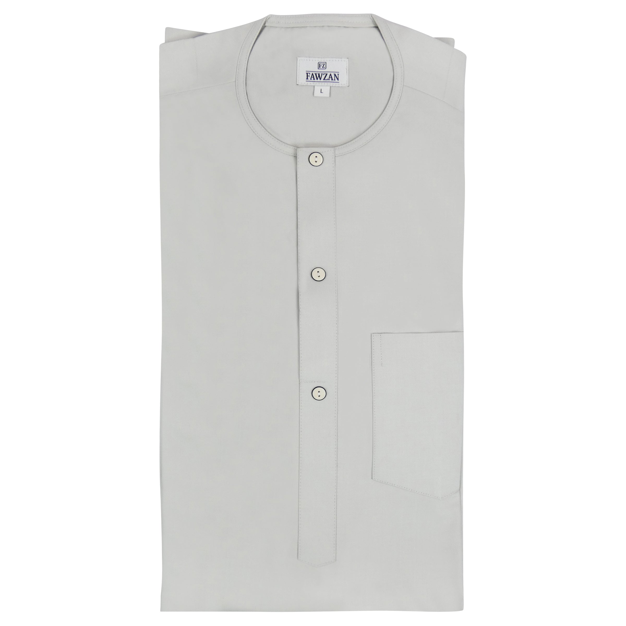 FAWZAN Grey Kaftan Set #Design_D031