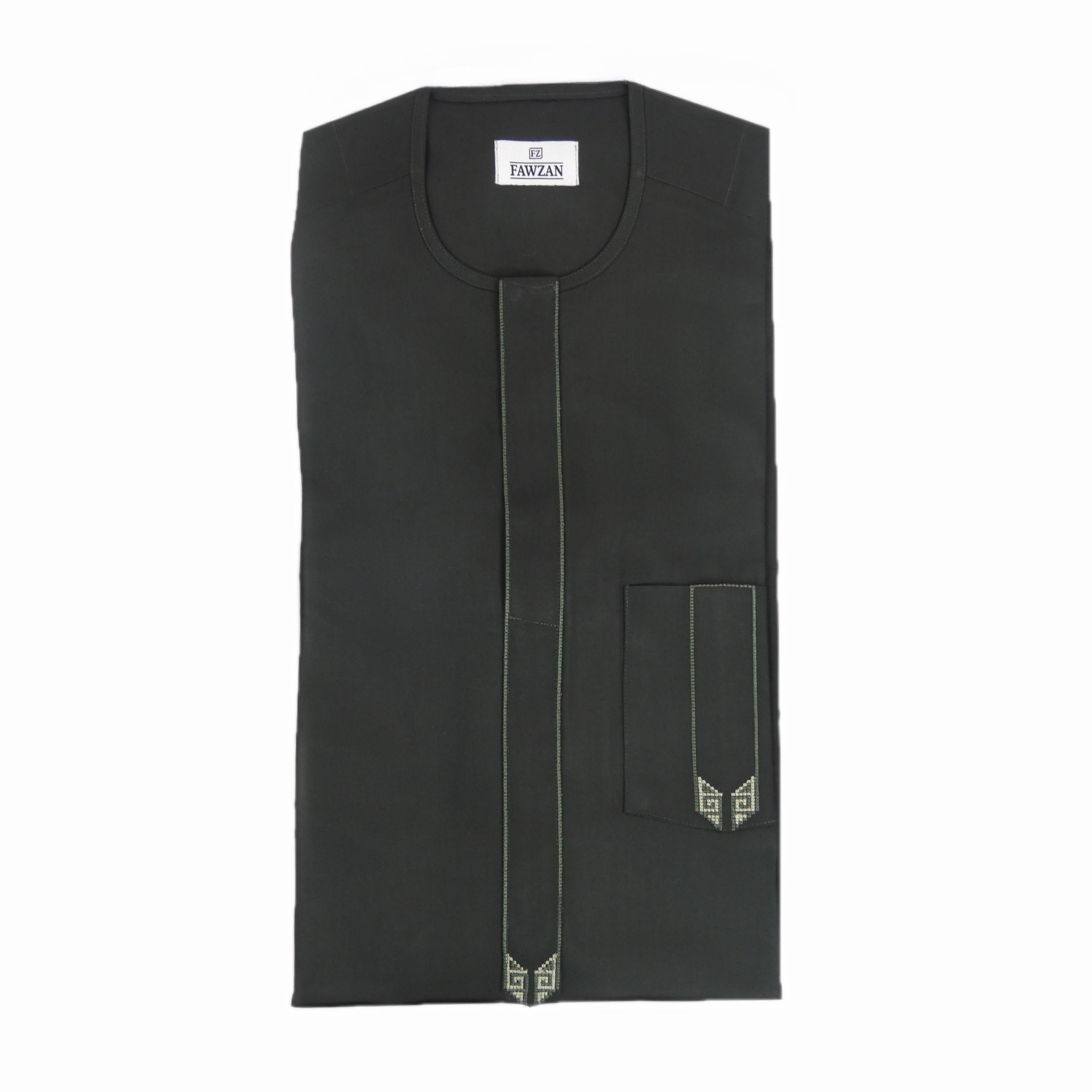 FAWZAN Green Kaftan Set #Design_D056