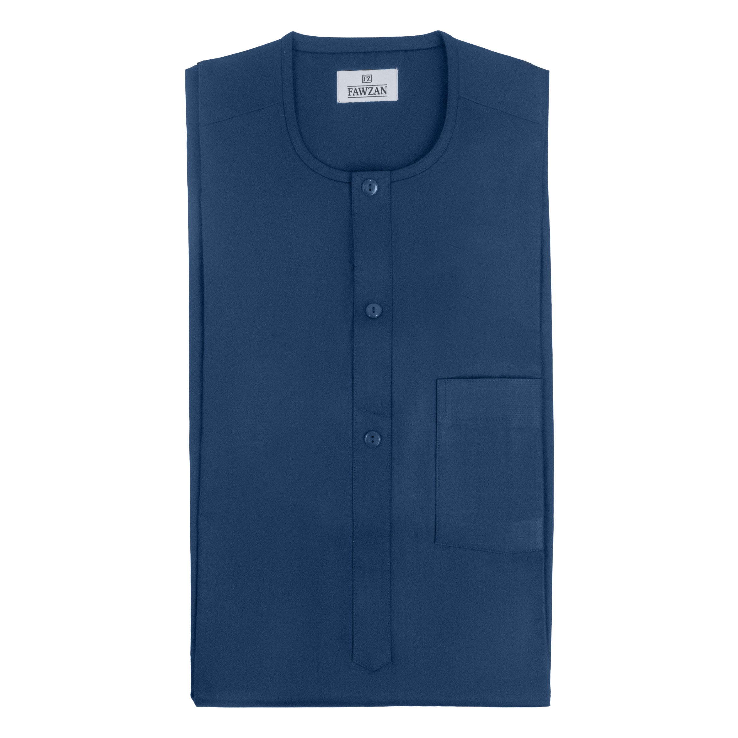 FAWZAN Navy Blue Kaftan Set #Design_D064