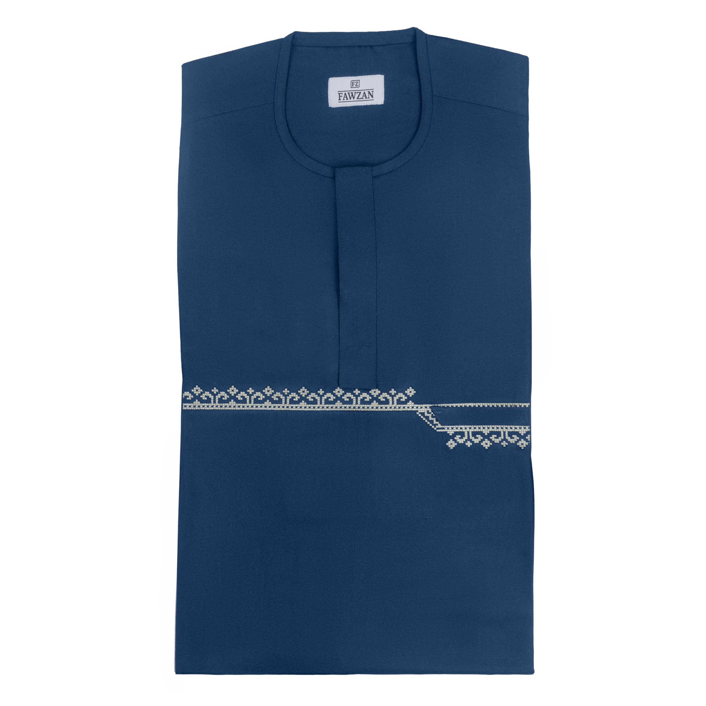 FAWZAN Navy Blue Kaftan Set #Design_D068