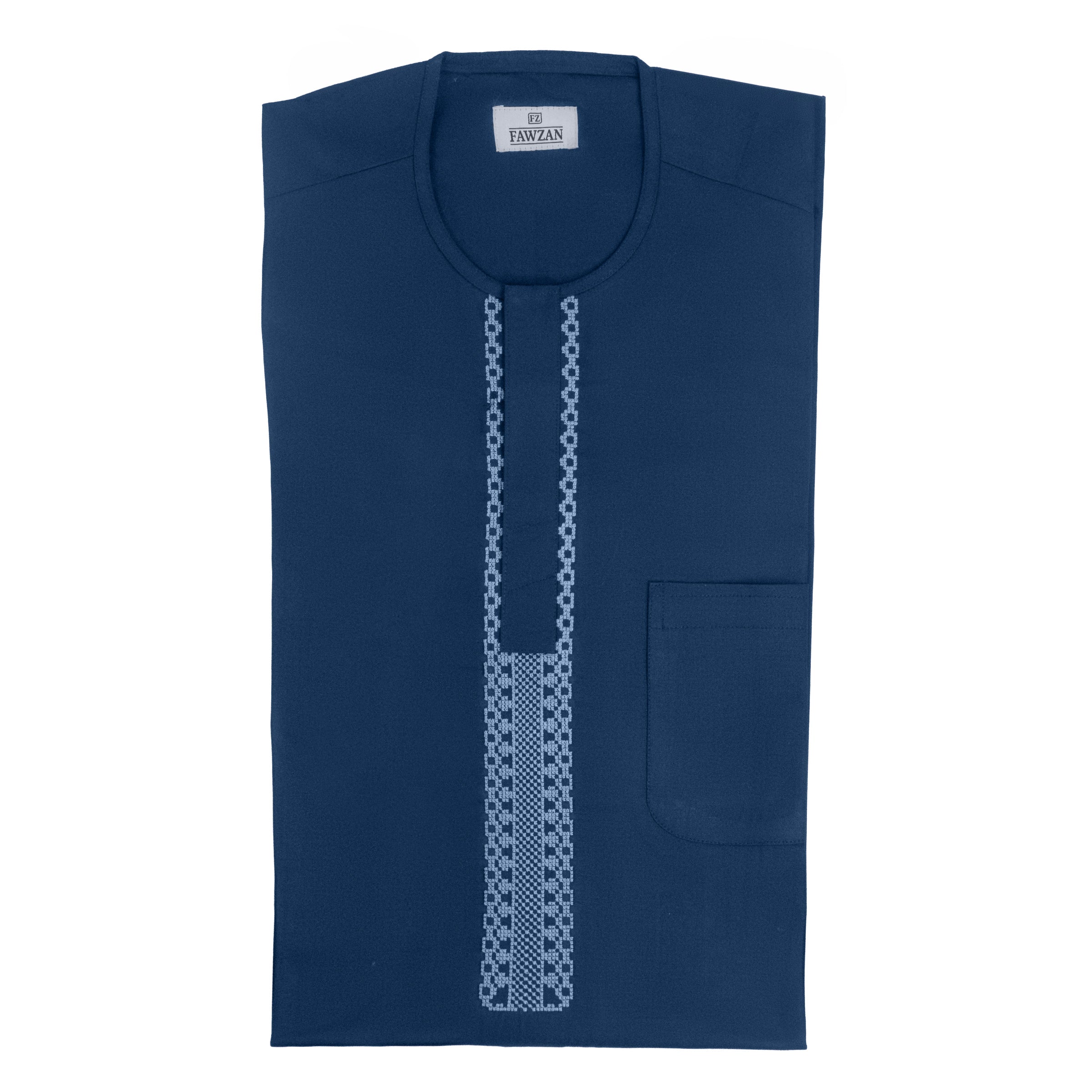 FAWZAN Navy Blue Kaftan Set #Design_D071