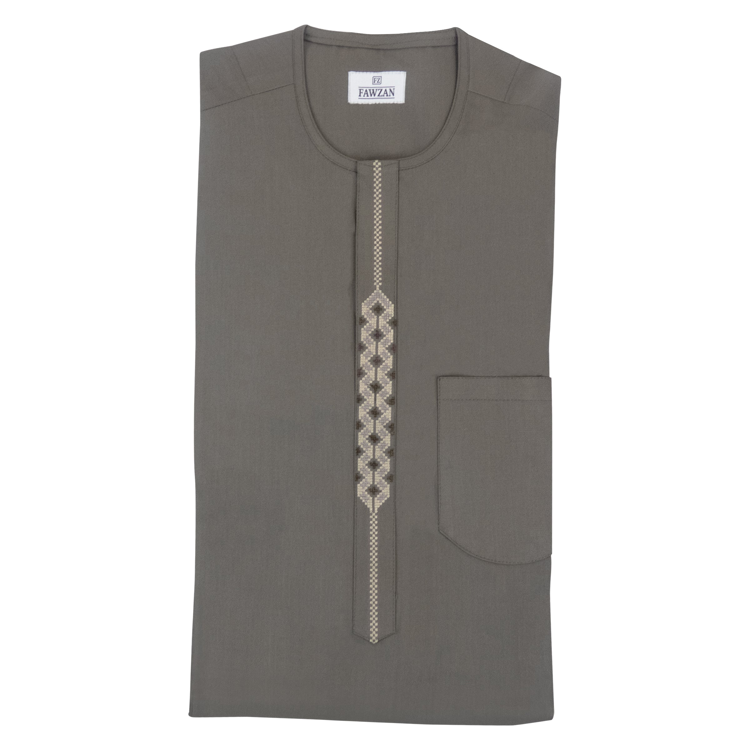 Agbada / Baban Riga Set – Taupe 010