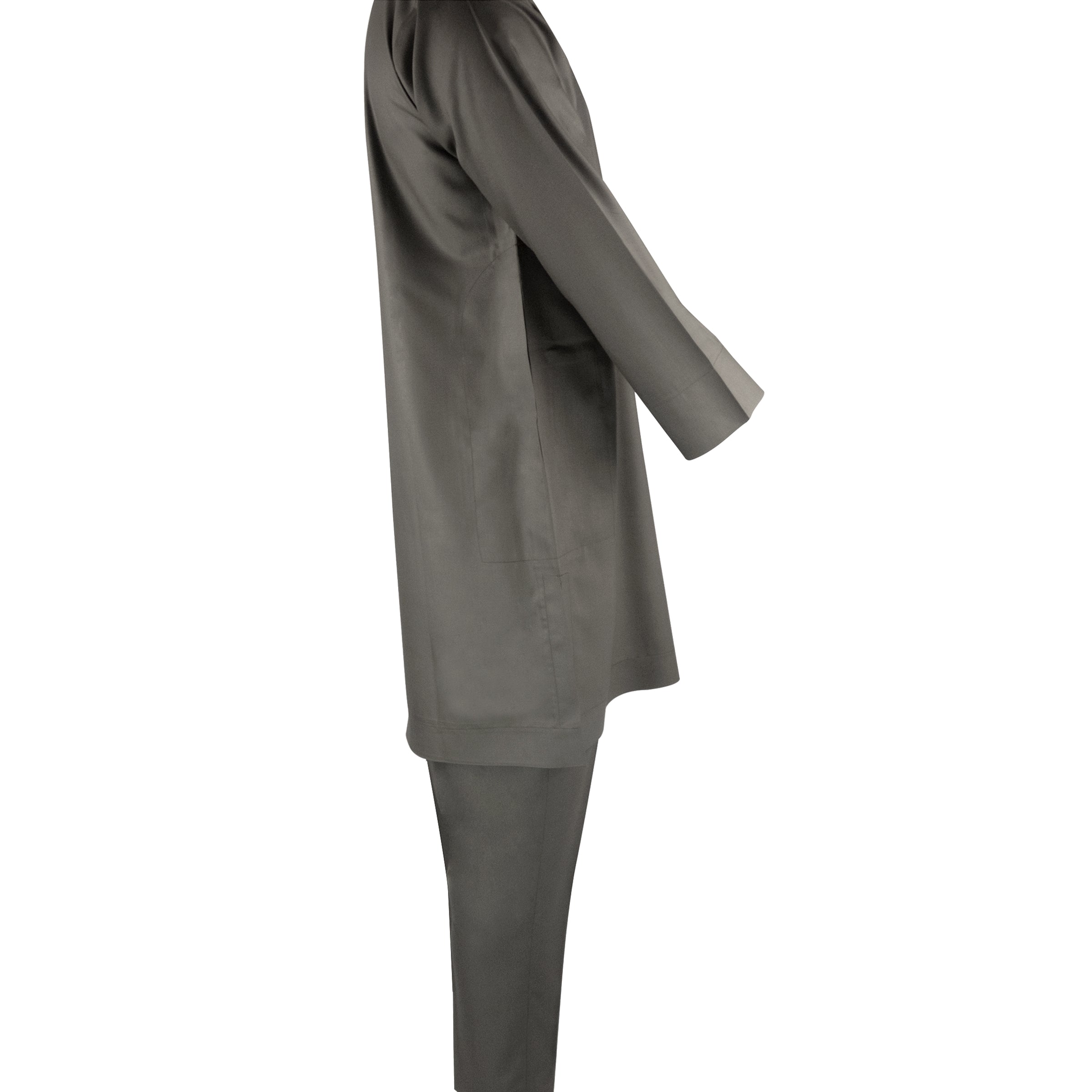 FAWZAN Taupe Kaftan Set 
