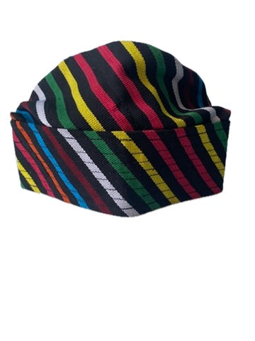 Multi-Colour Yoruba Fila – Folded Base