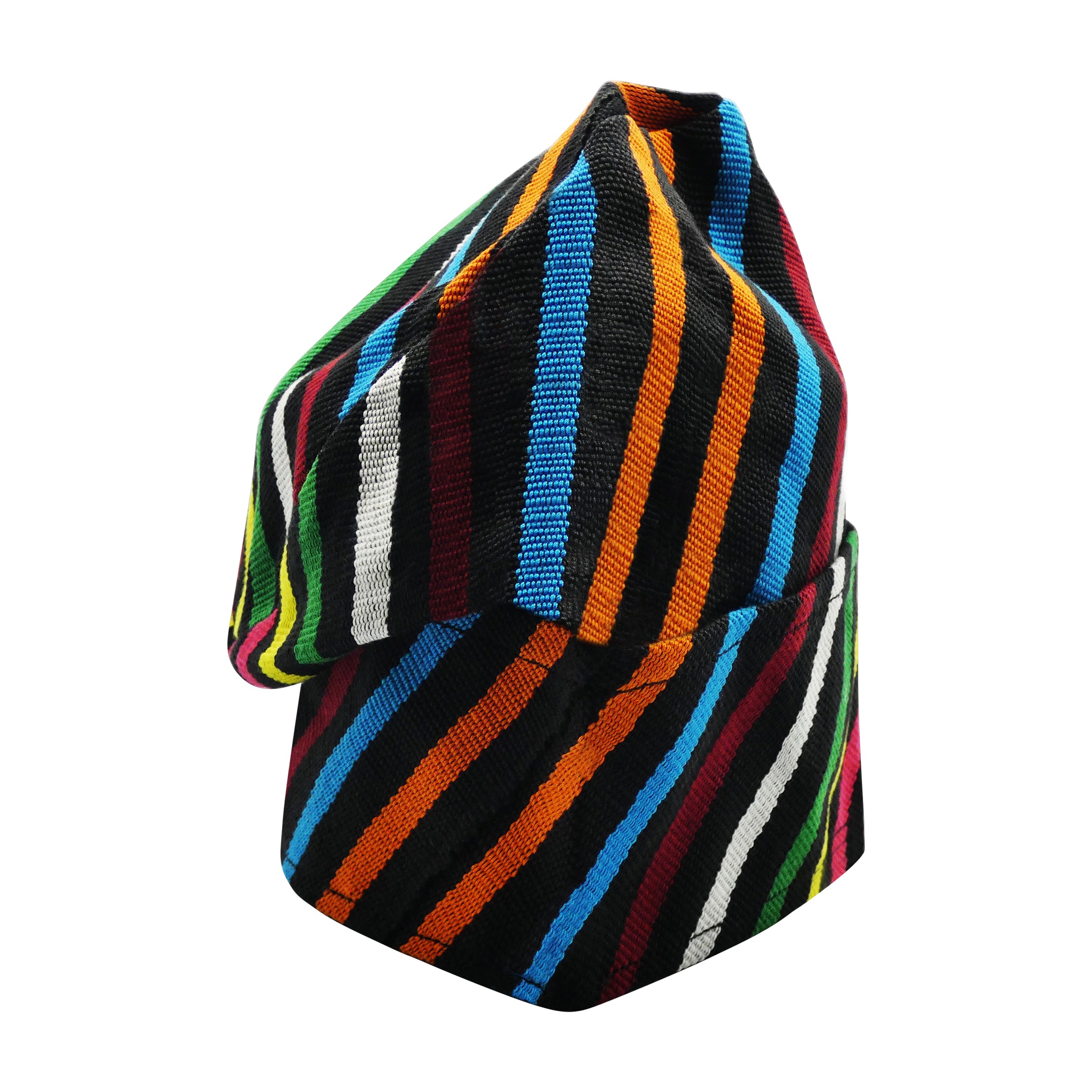 Multi-Colour Yoruba Fila – Folded Base