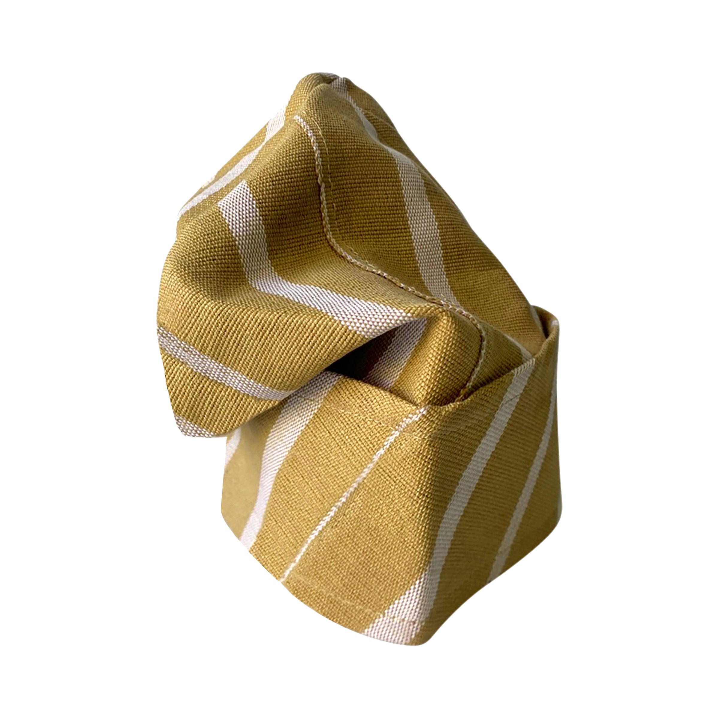 Brown & White Yoruba Fila - Folded Base