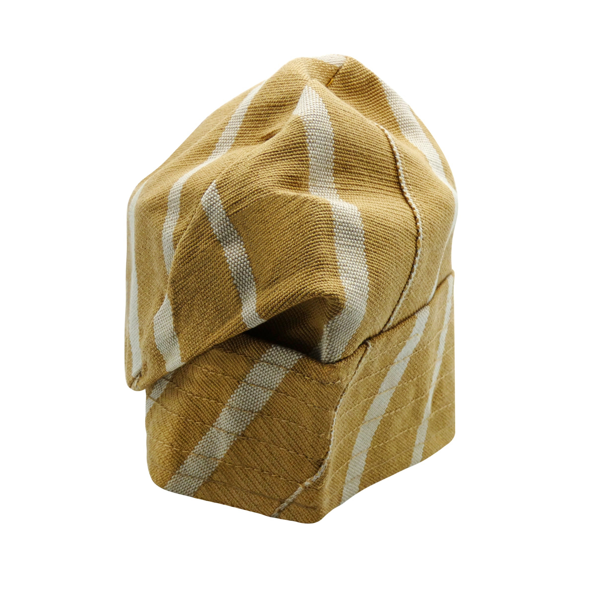 Brown & White Yoruba Fila - Multi-Stitch Base