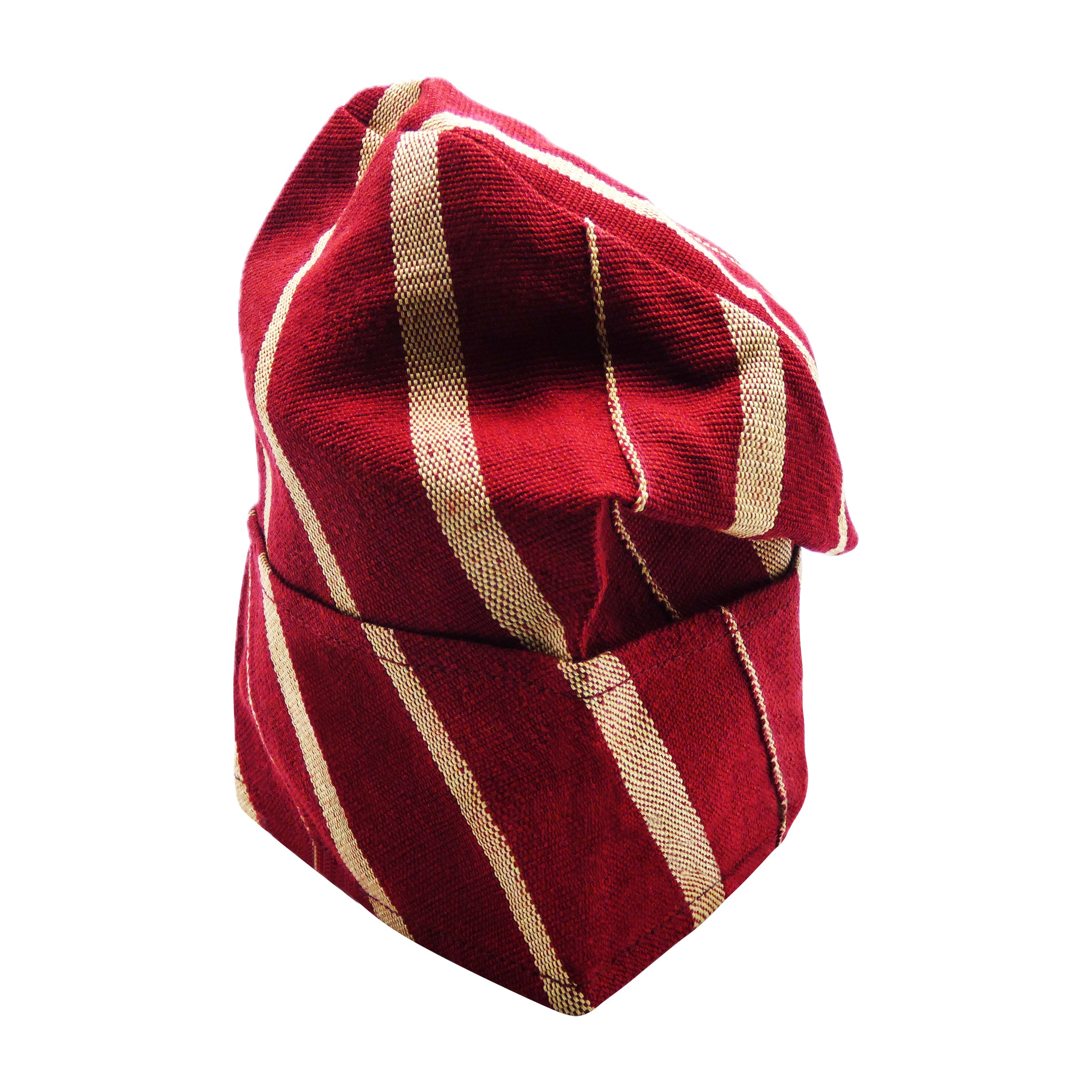 Red & Gold Yoruba Fila – Folded Base